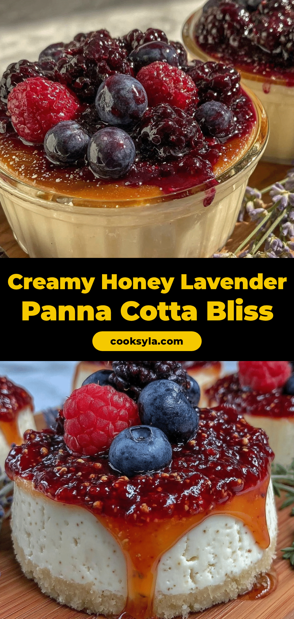 creamy honey lavender panna cotta recipe