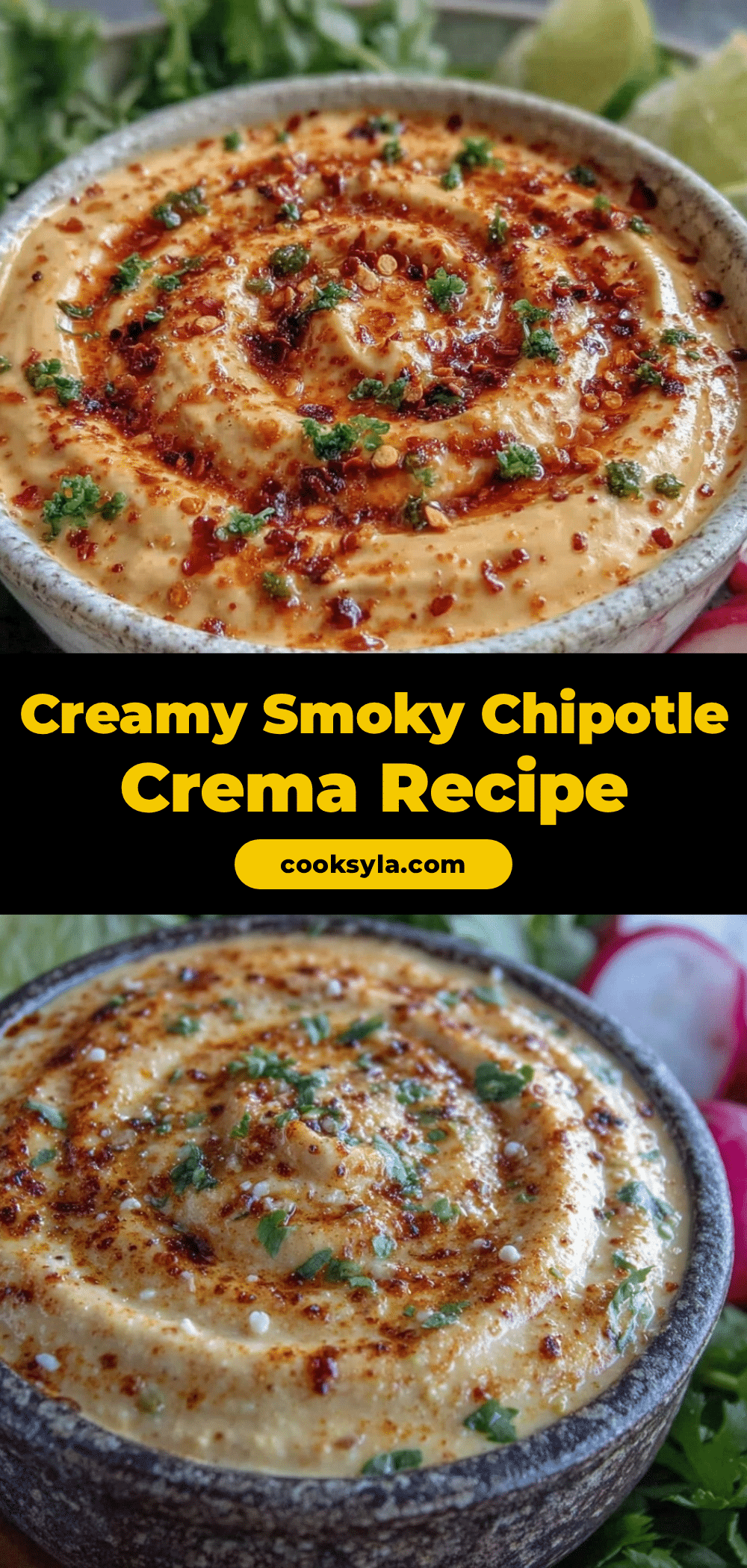 Creamy Smoky Chipotle Crema recipe
