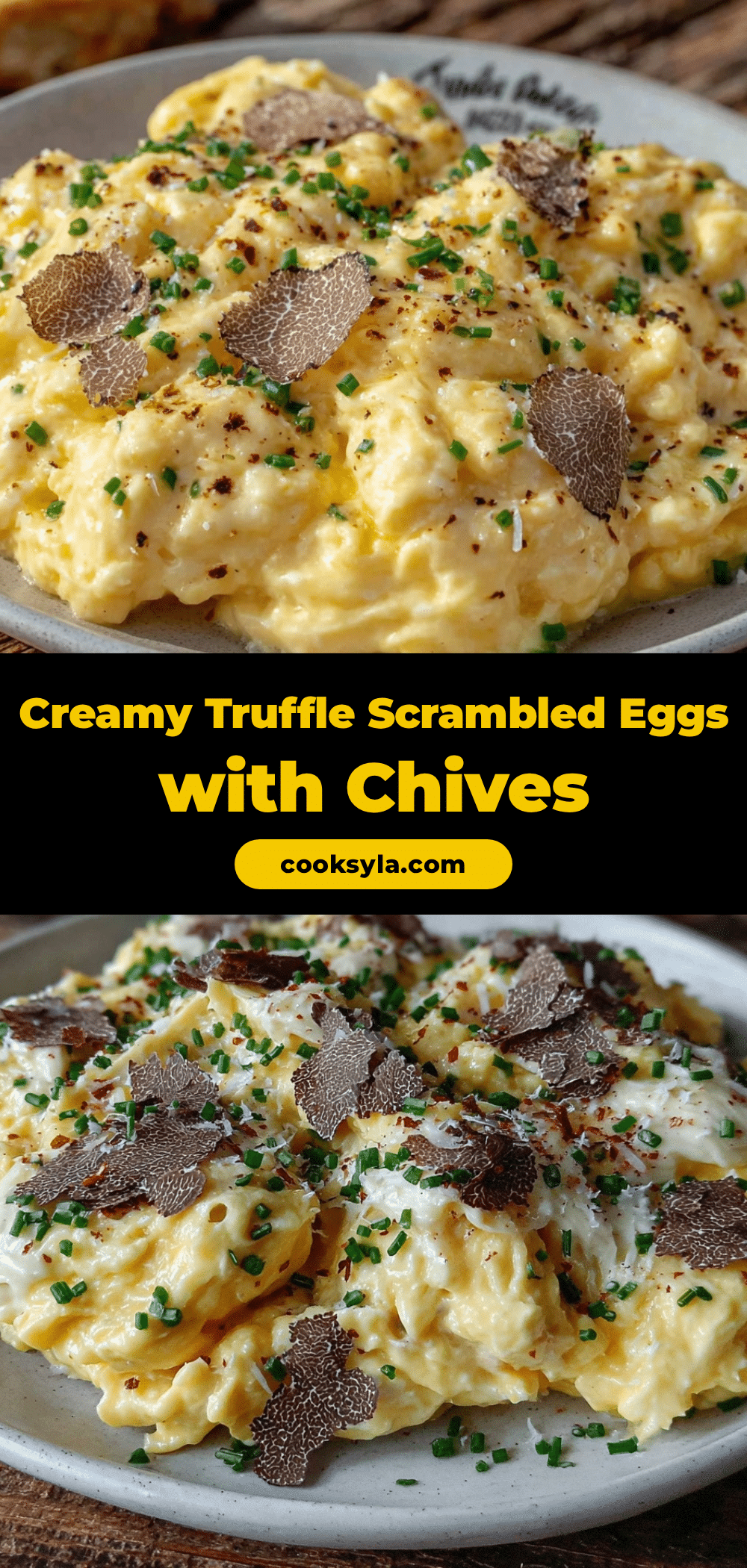 creamy truffle scrambled eggs recipe
