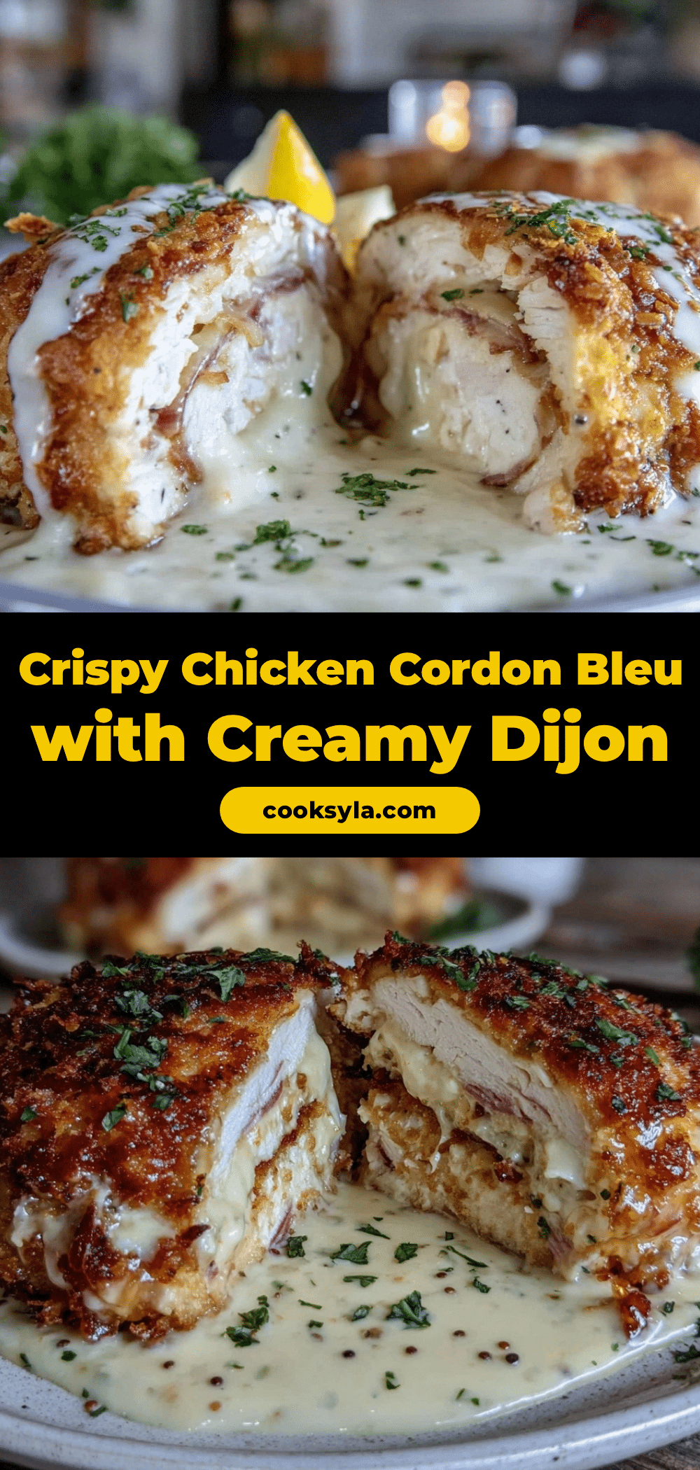 crispy chicken cordon bleu recipe
