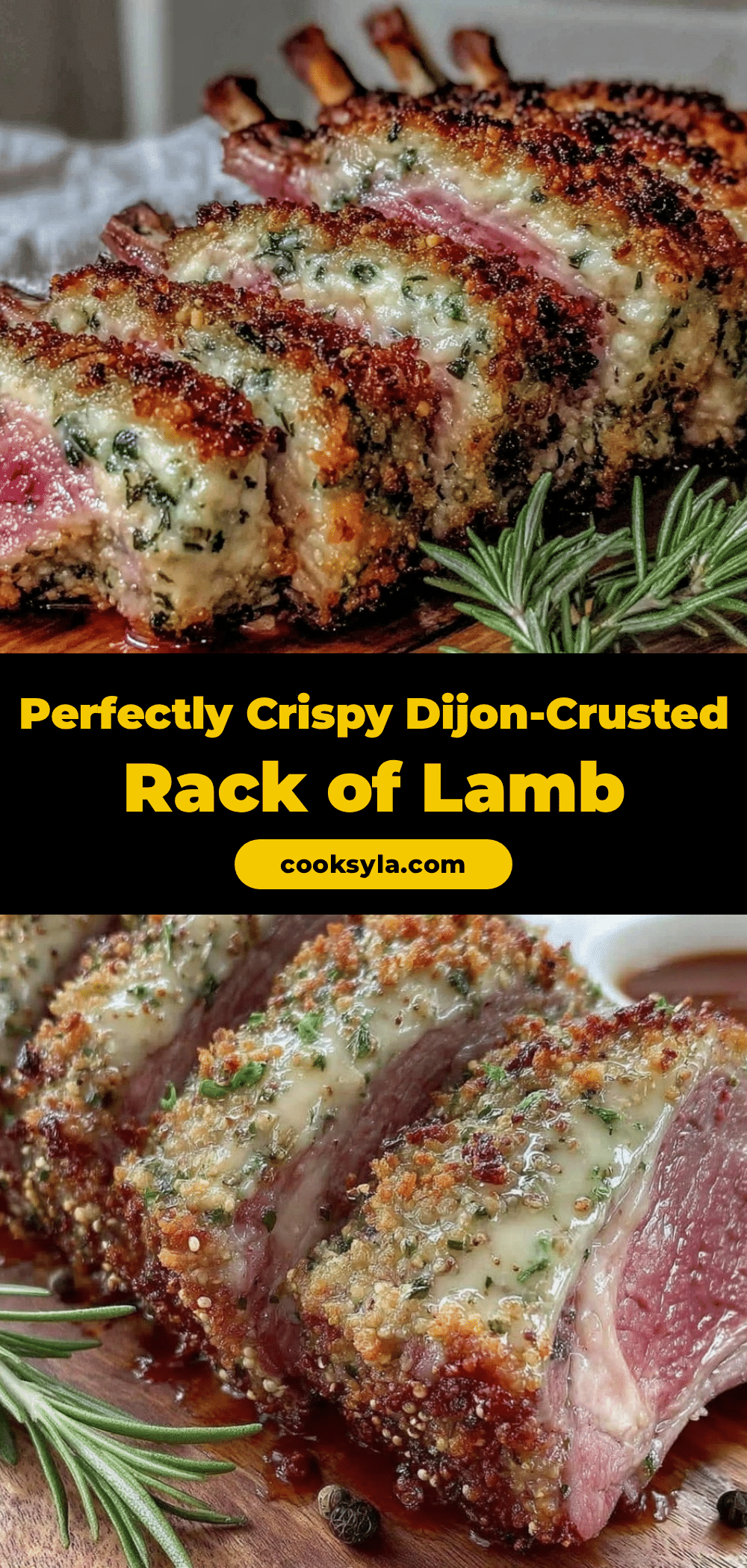 crispy Dijon-crusted rack of lamb recipe