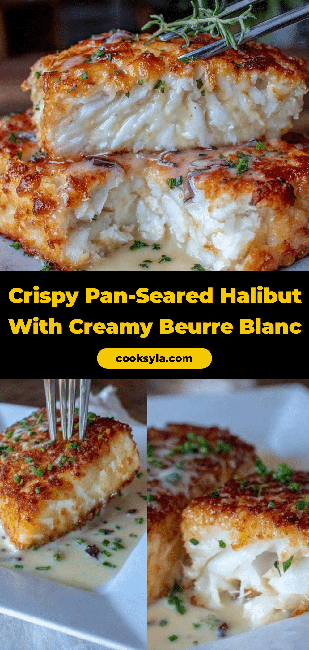 crispy pan-seared halibut recipe