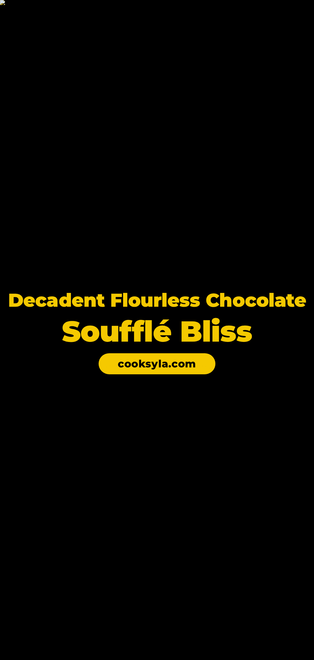 flourless chocolate soufflé recipe