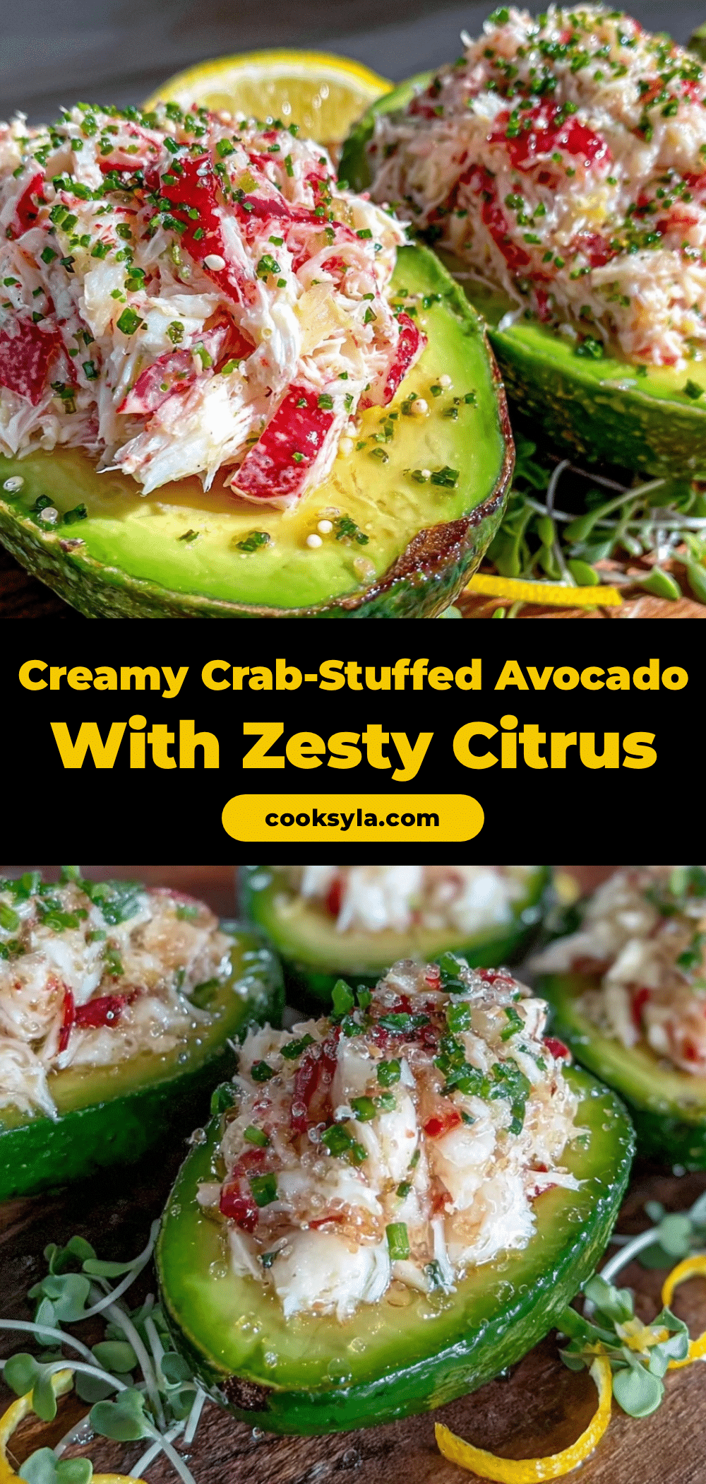 fresh crab-stuffed avocado recipe