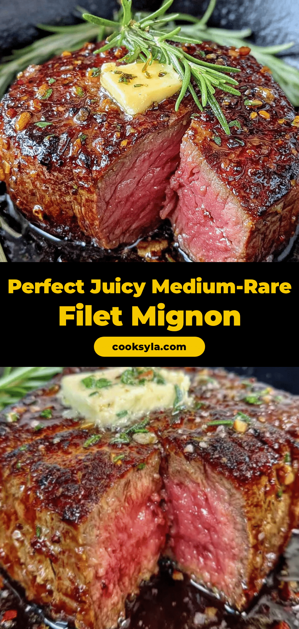 medium-rare filet mignon recipe