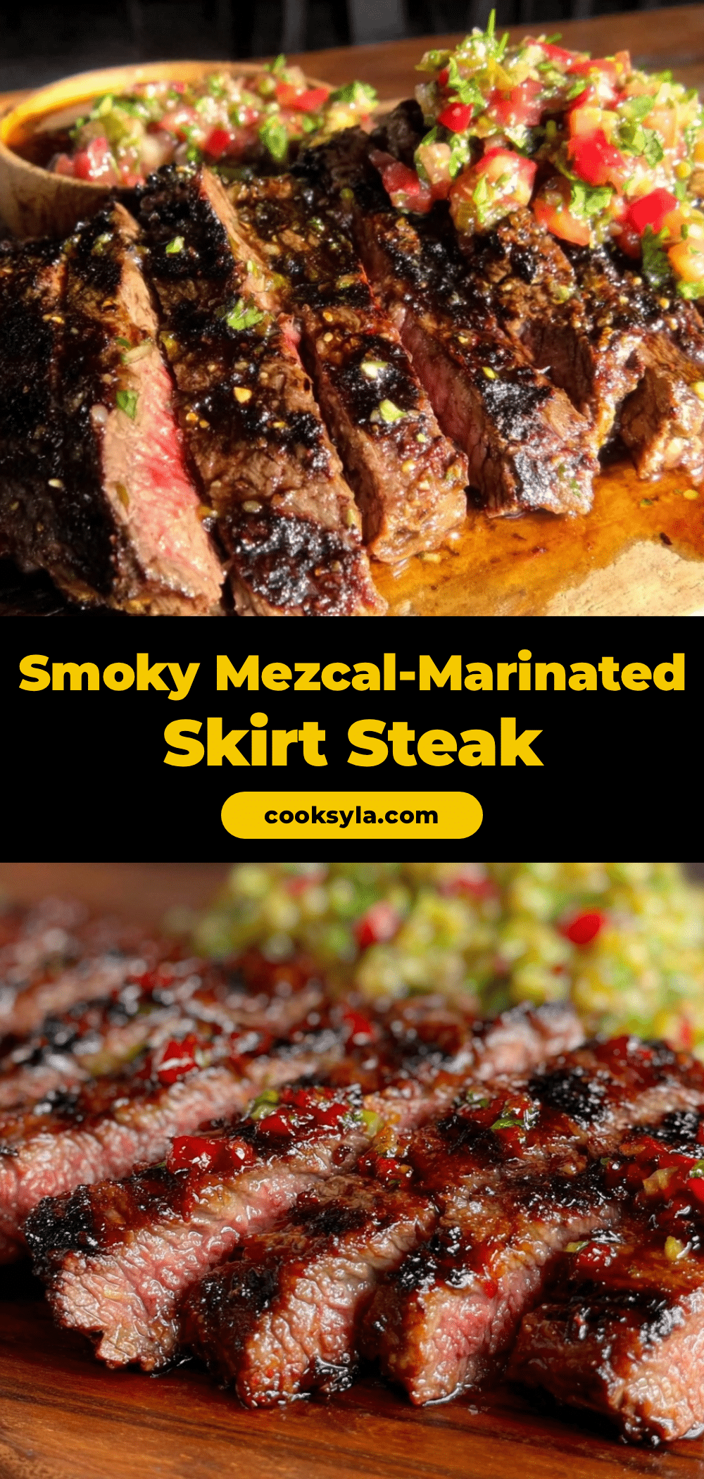 mezcal-marinated skirt steak recipe