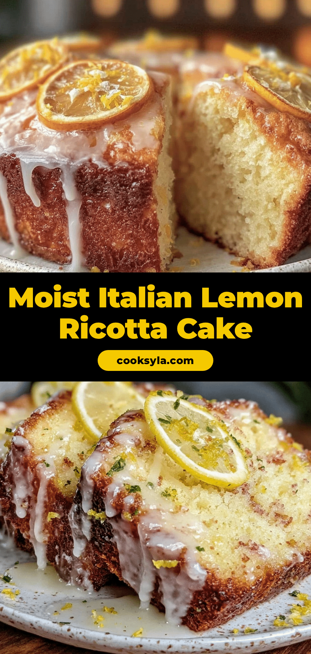 moist italian lemon ricotta cake recipe