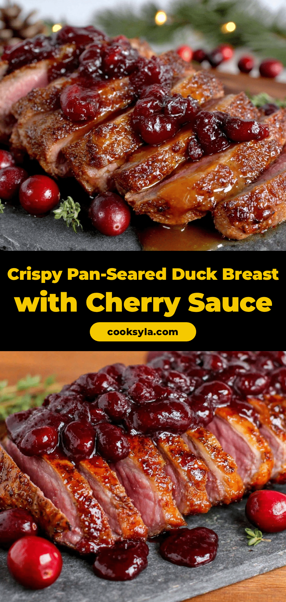 pan-seared duck breast recipe