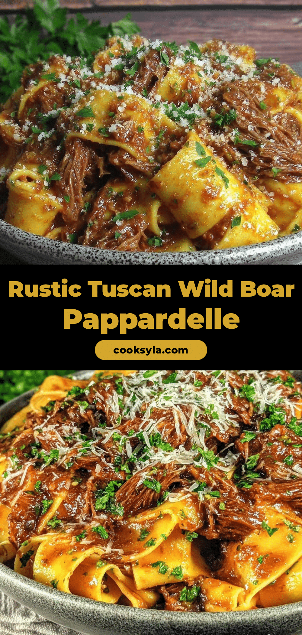 pappardelle with wild boar ragù recipe