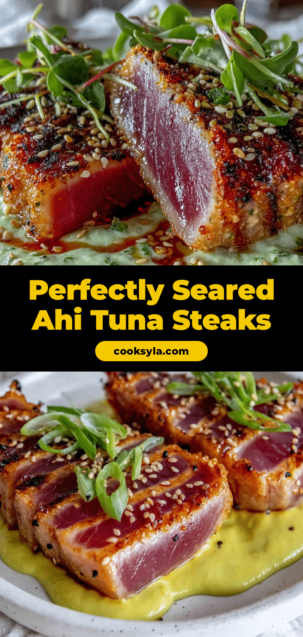 perfect seared ahi tuna steaks recipe