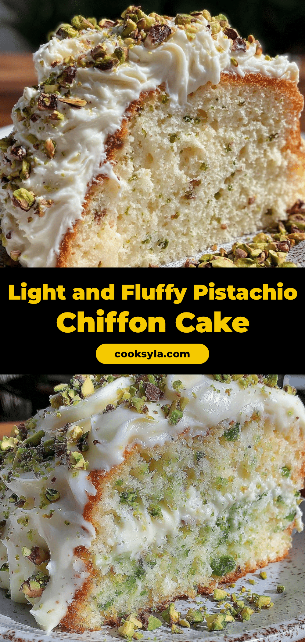 pistachio chiffon cake recipe