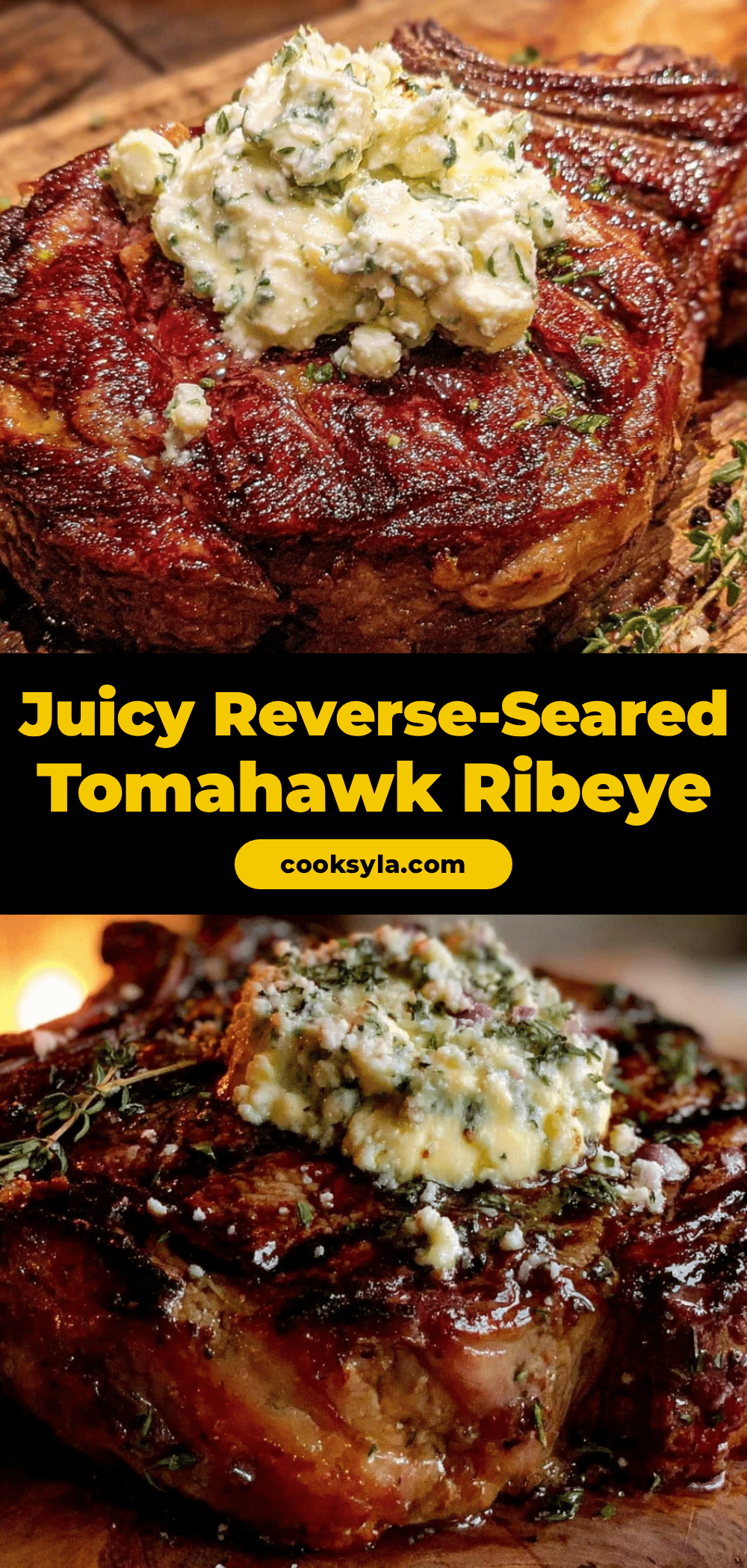reverse-seared tomahawk ribeye recipe