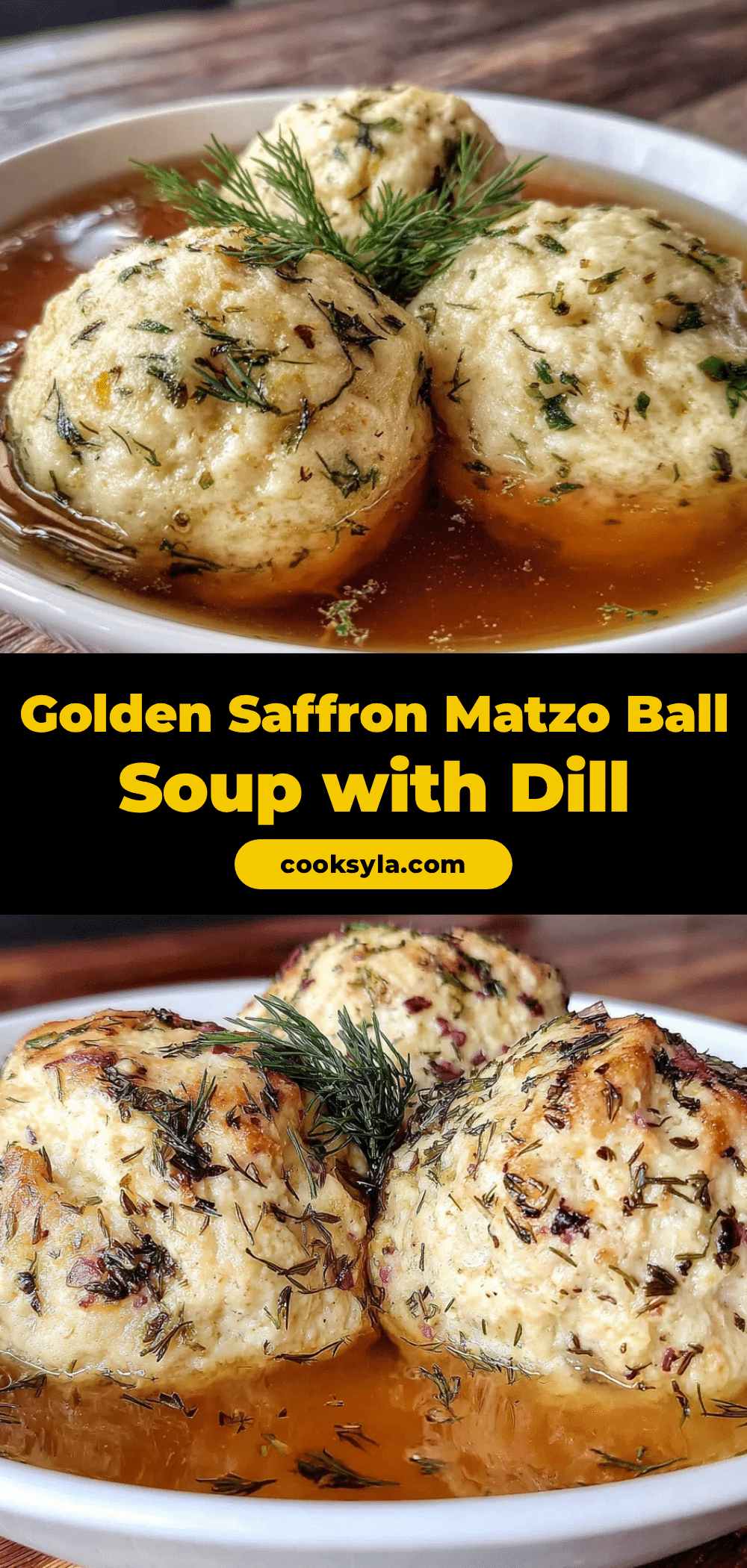 saffron-infused matzo ball soup recipe