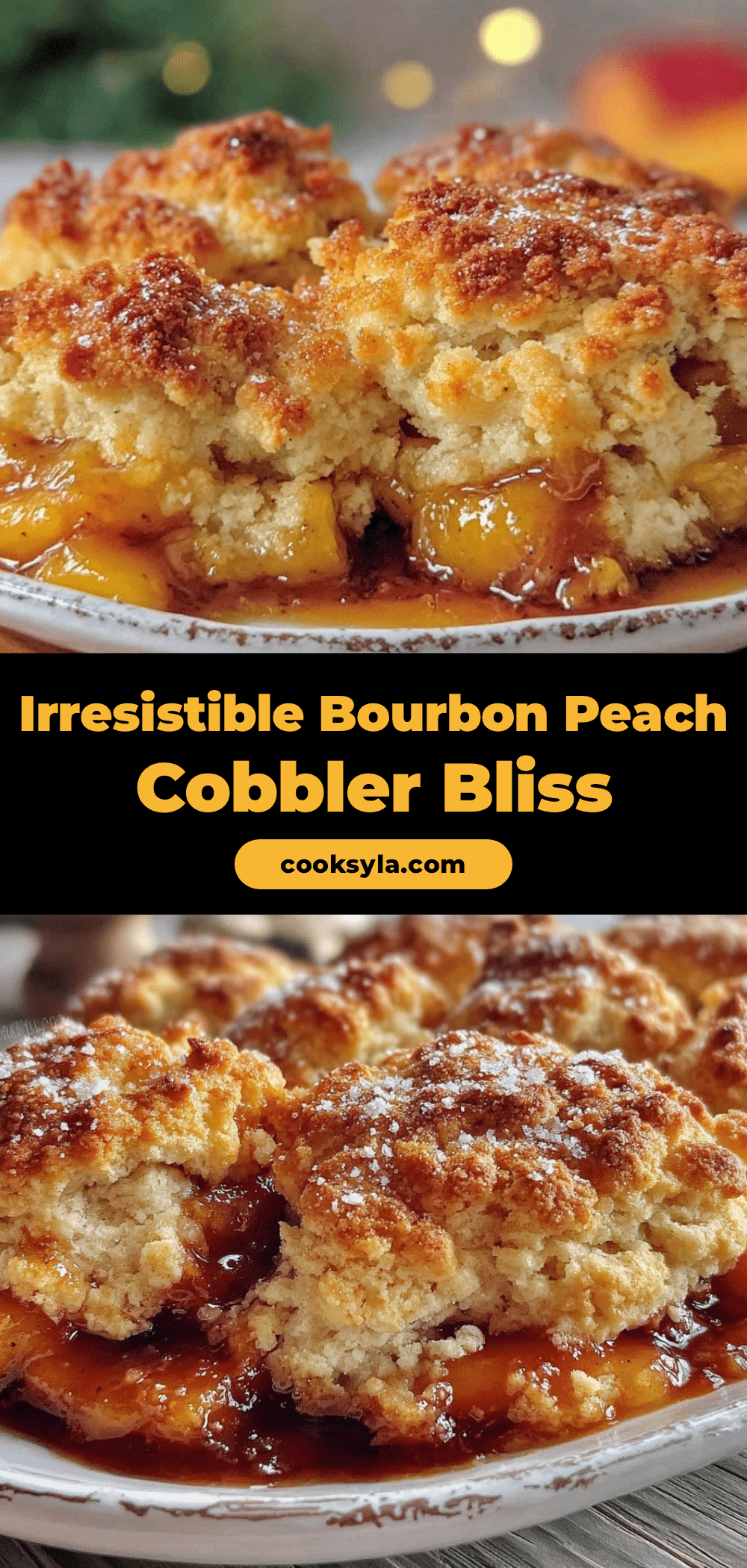 bourbon peach cobbler recipe