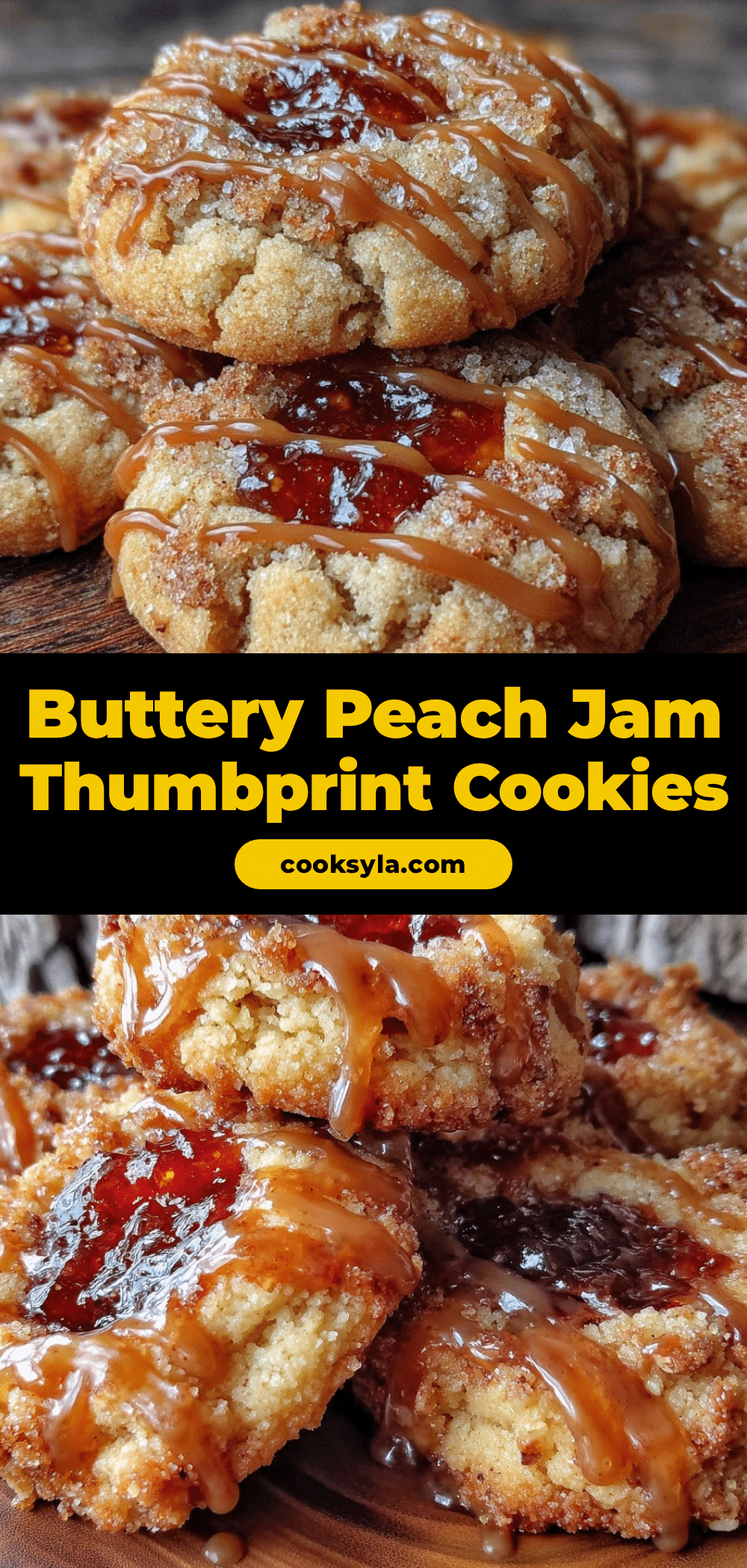 buttery peach jam thumbprint cookies recipe