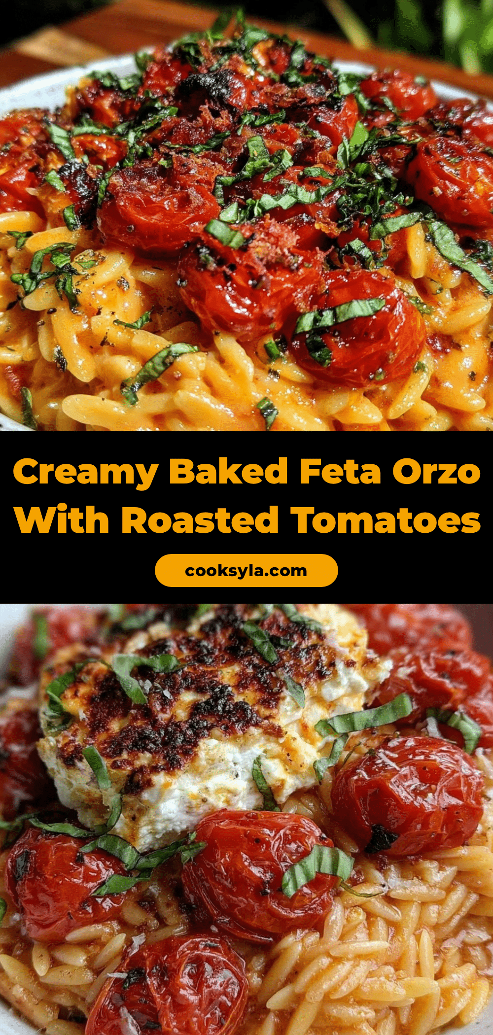 creamy baked feta orzo recipe