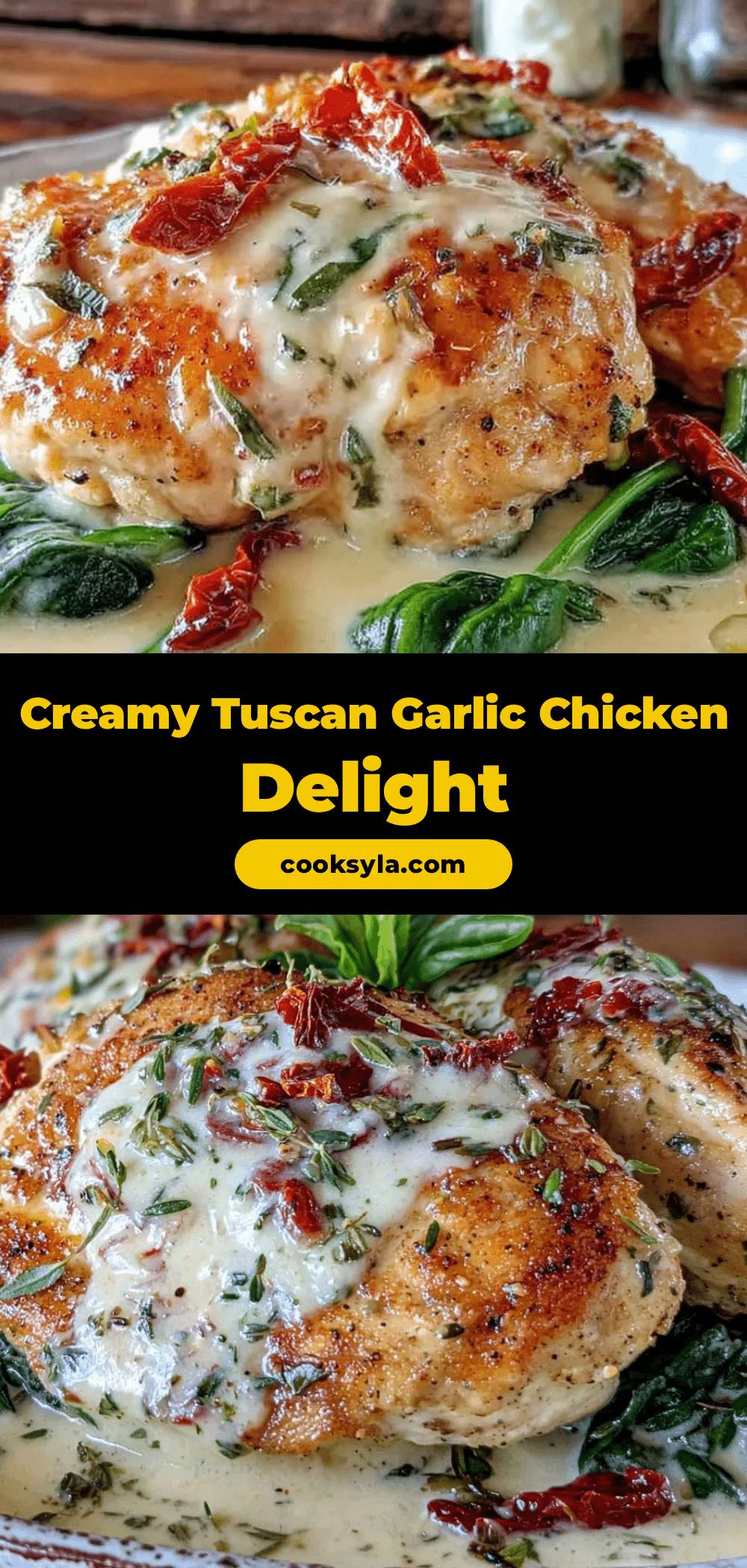 Creamy Tuscan Garlic Chicken recipe