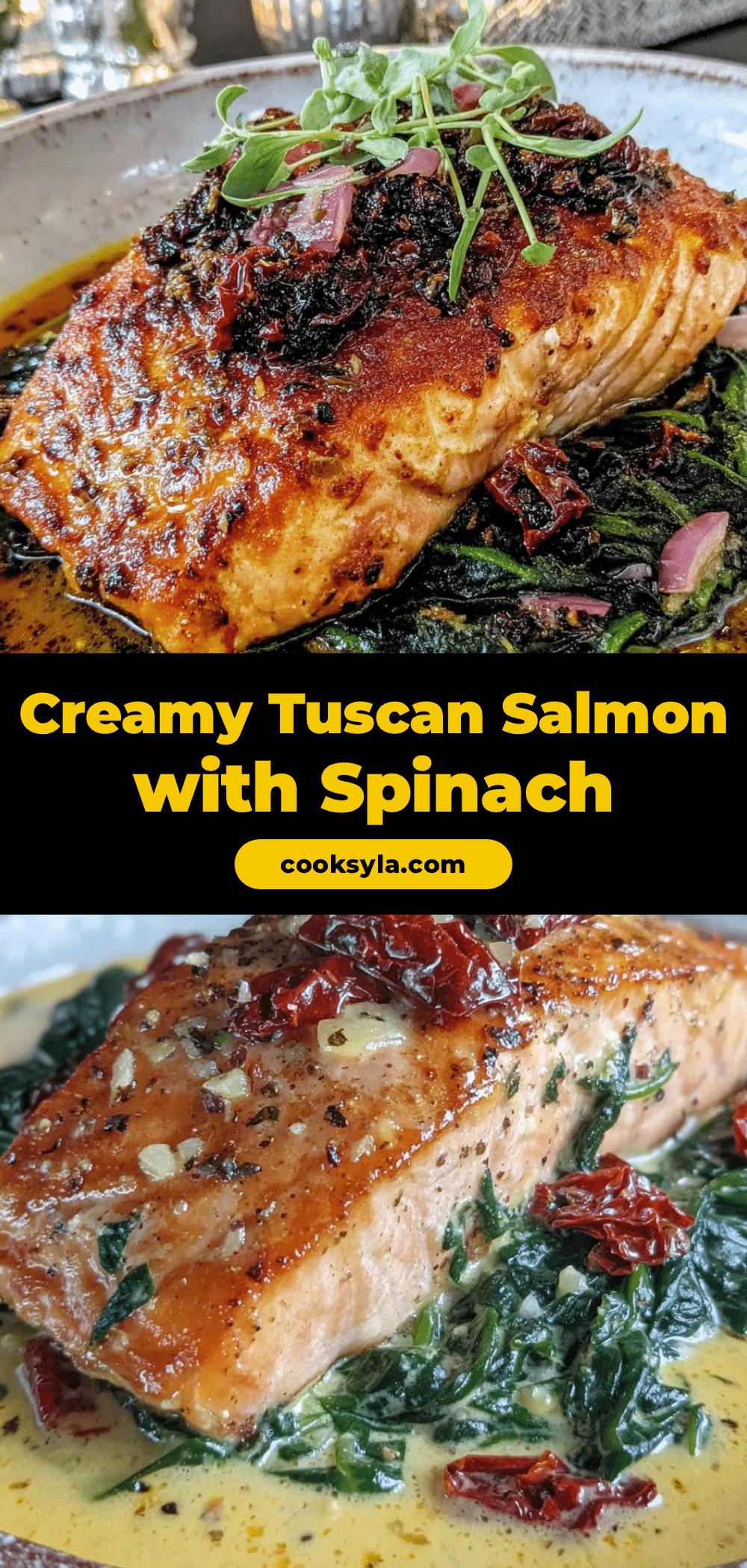 creamy tuscan salmon recipe
