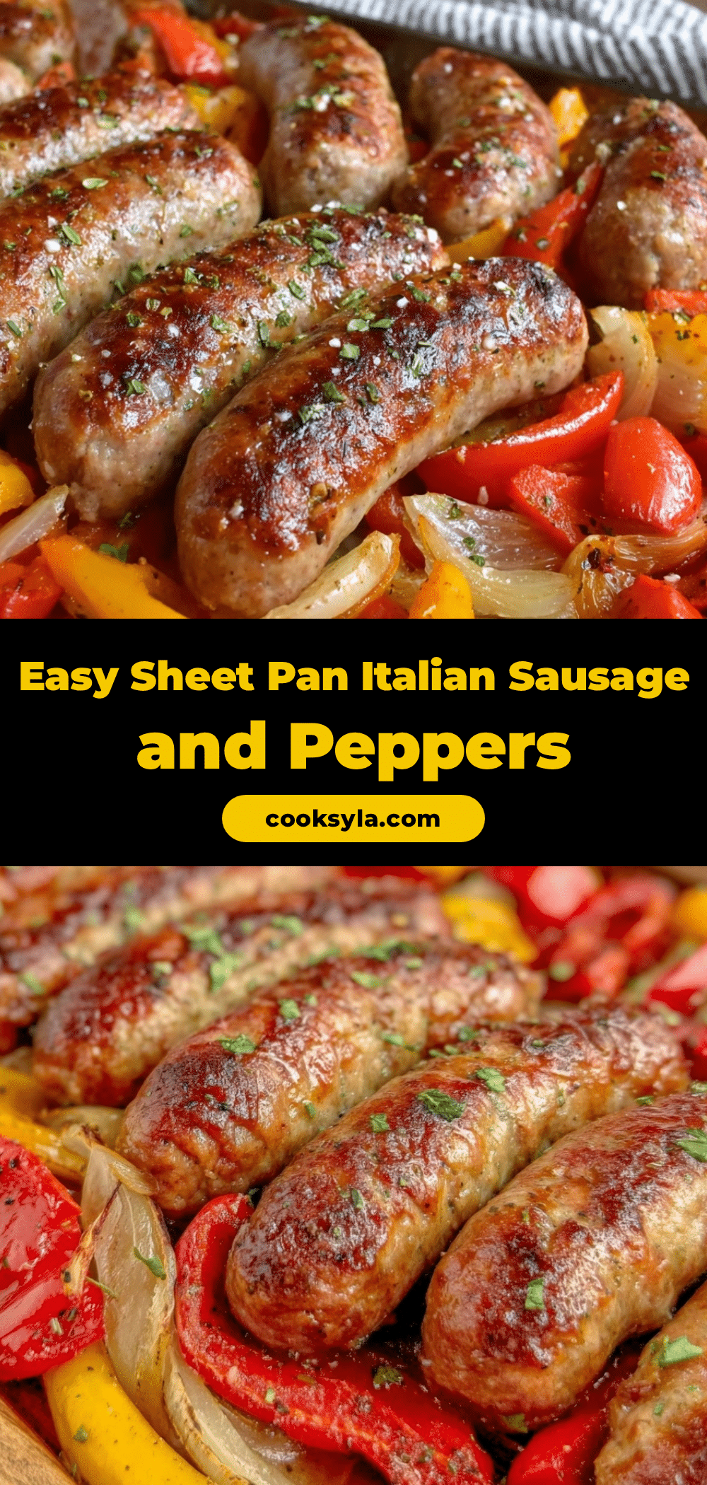 easy sheet pan sausage and peppers recipe