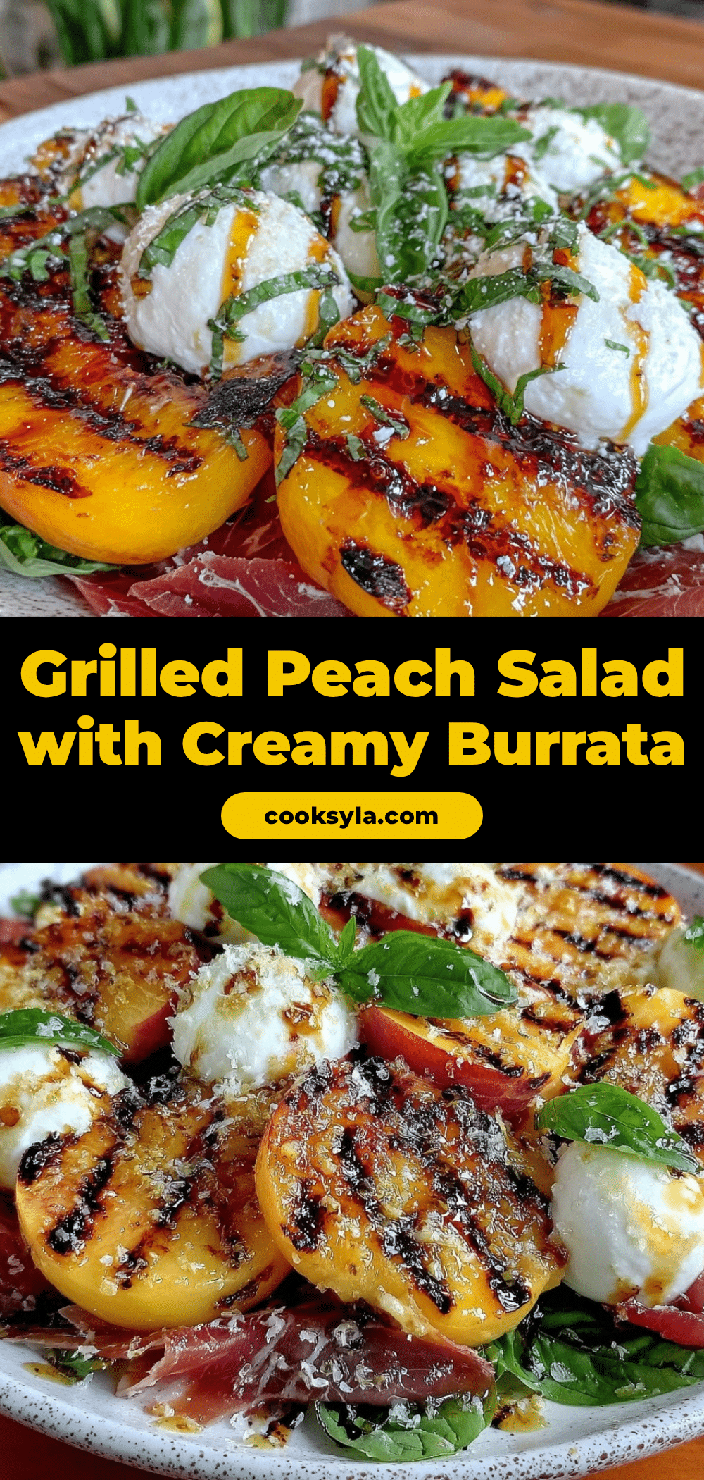 fresh grilled peach salad recipe