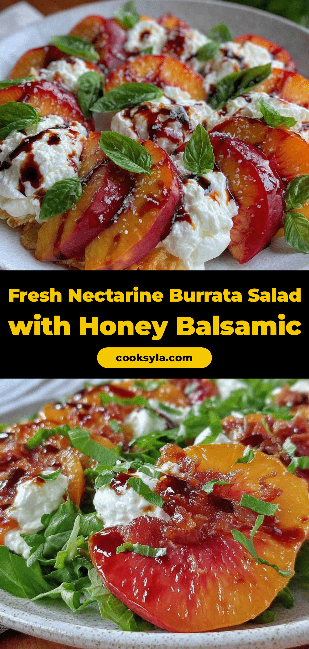 fresh nectarine burrata salad recipe