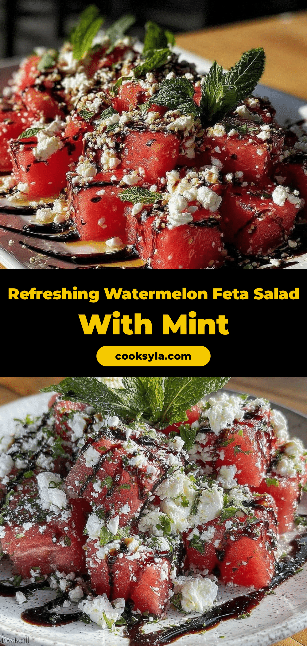 fresh watermelon feta salad recipe