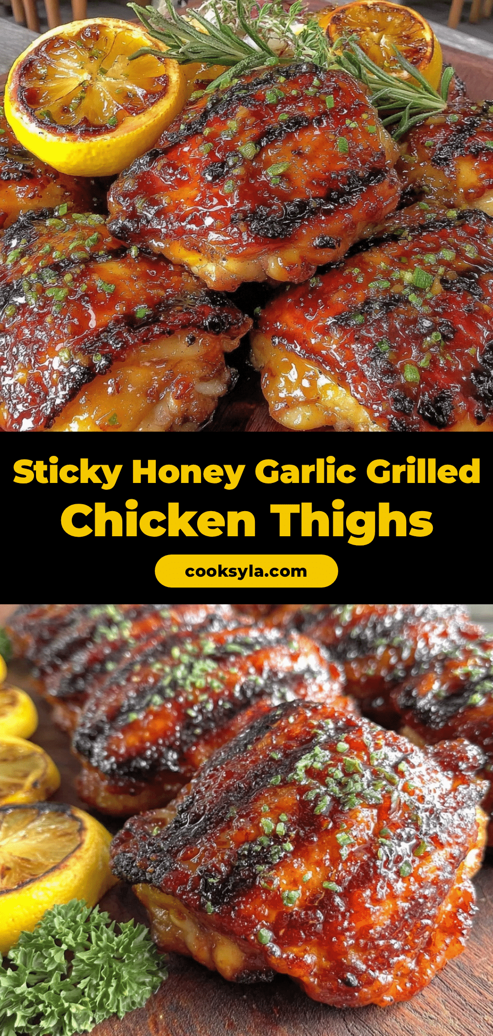 honey garlic grilled chicken thighs recipe