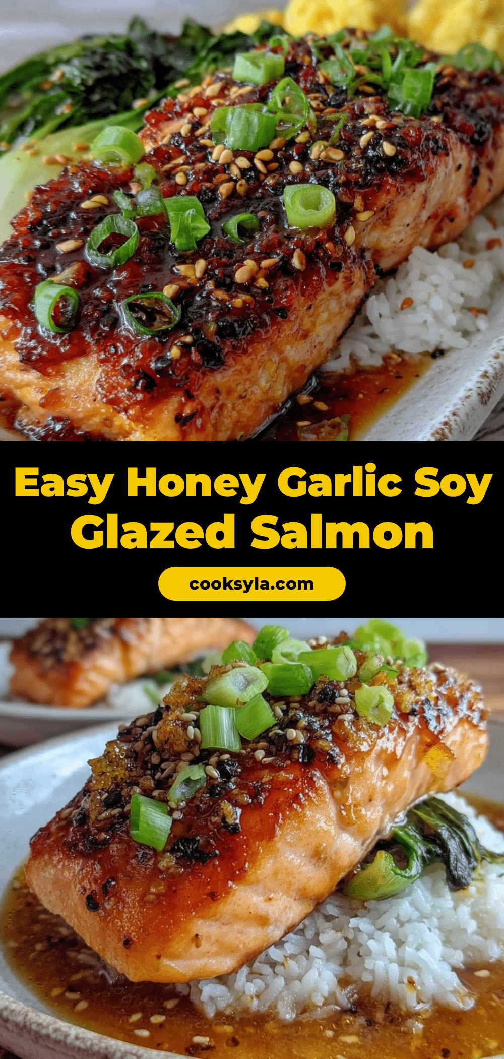 honey garlic soy glazed salmon recipe
