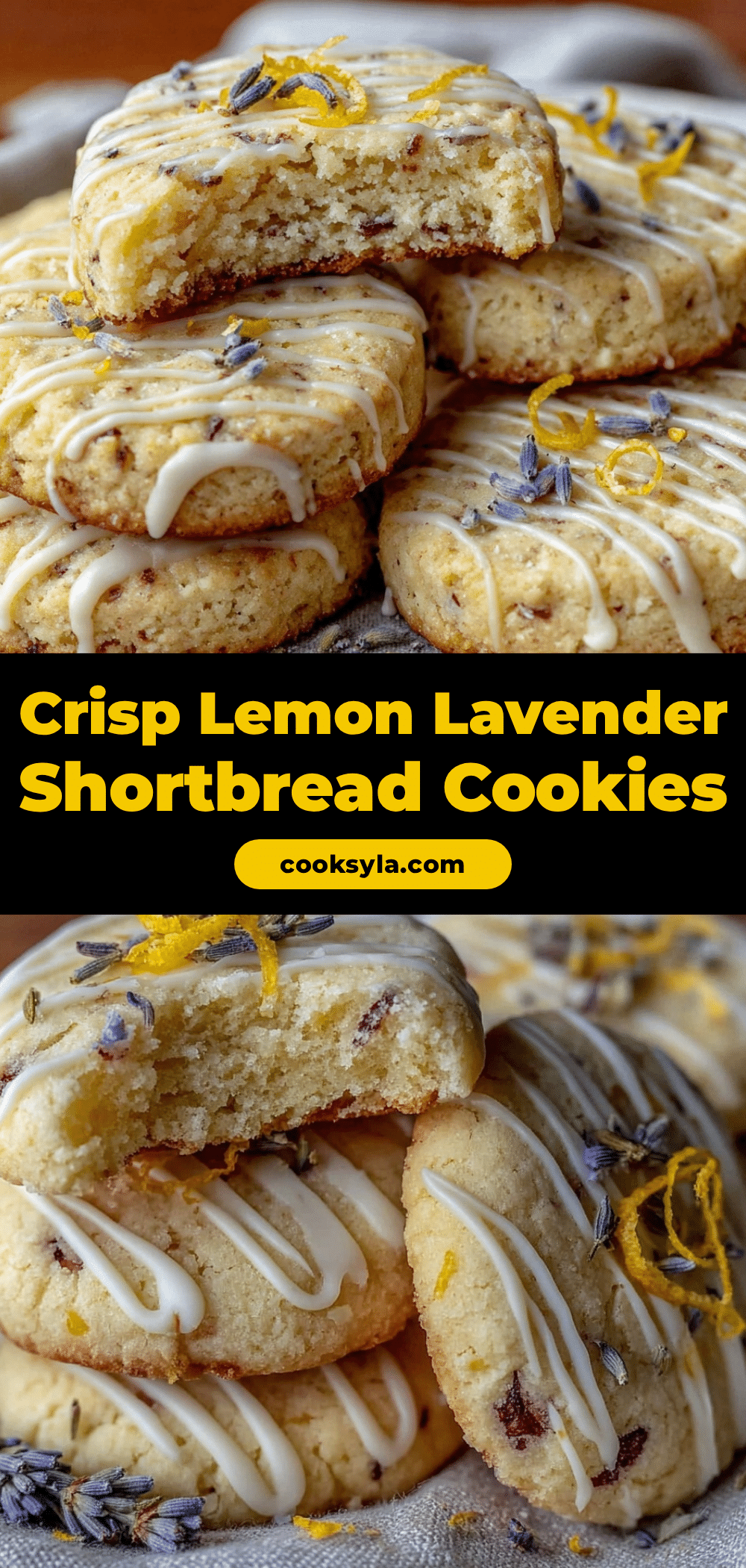 lemon lavender shortbread cookies recipe