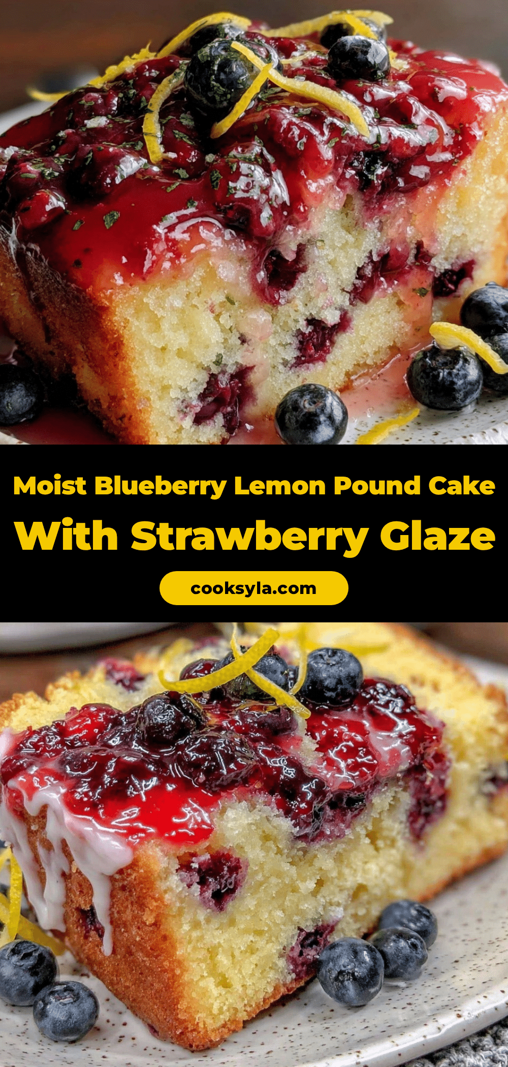 moist blueberry lemon pound cake recipe