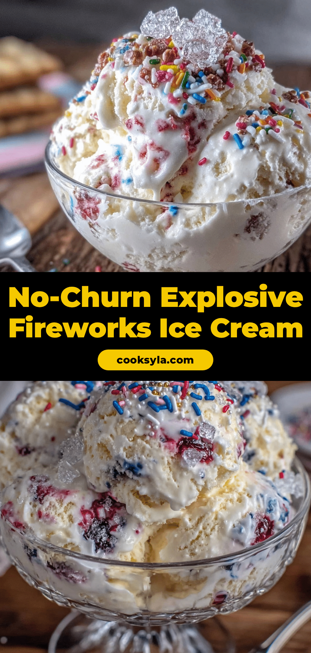 no-churn fireworks ice cream recipe