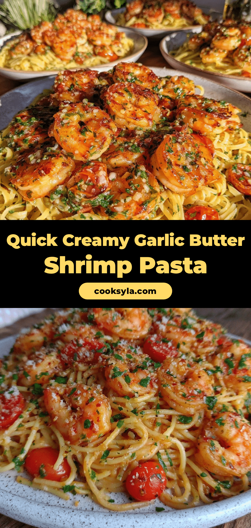 quick garlic butter shrimp pasta recipe