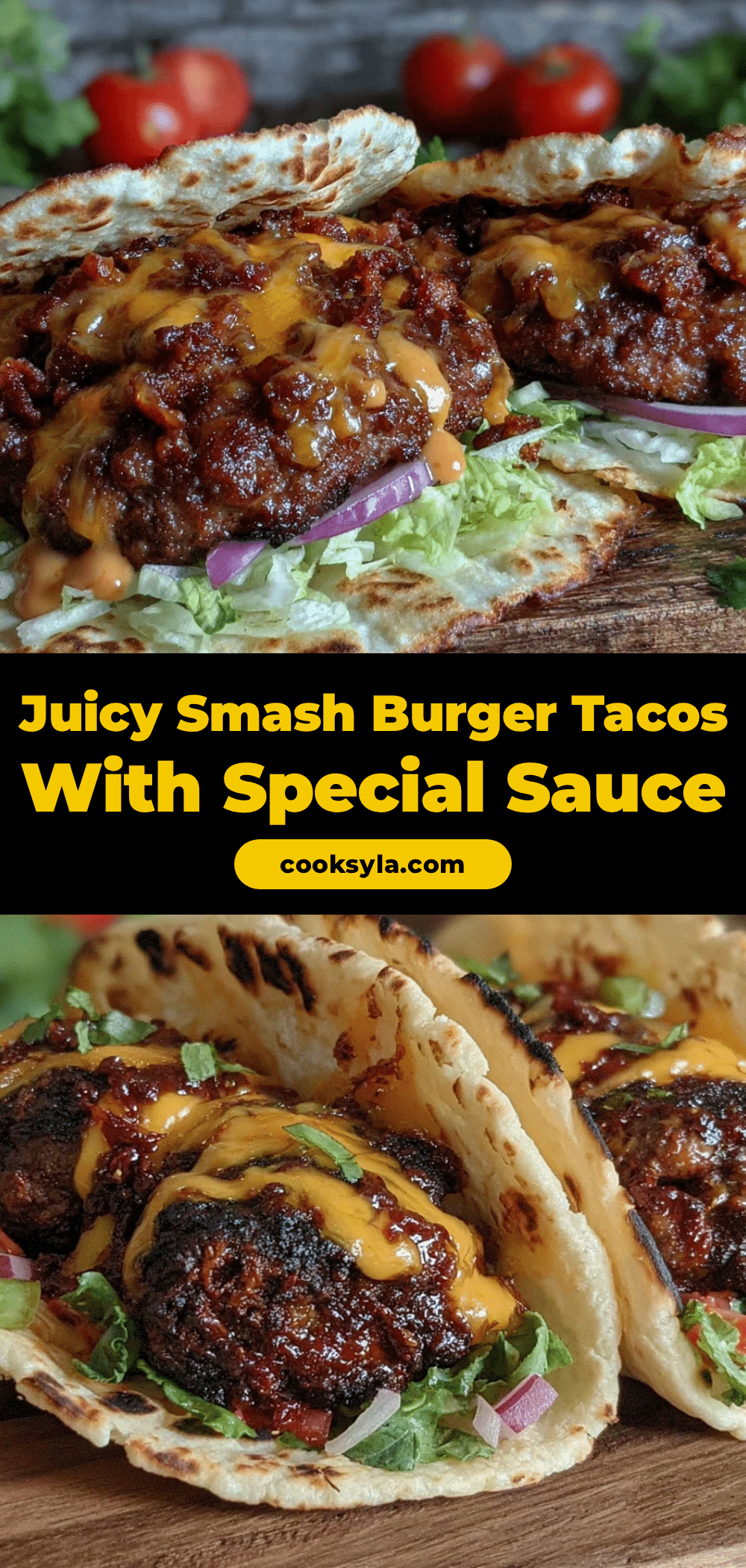 smash burger tacos recipe