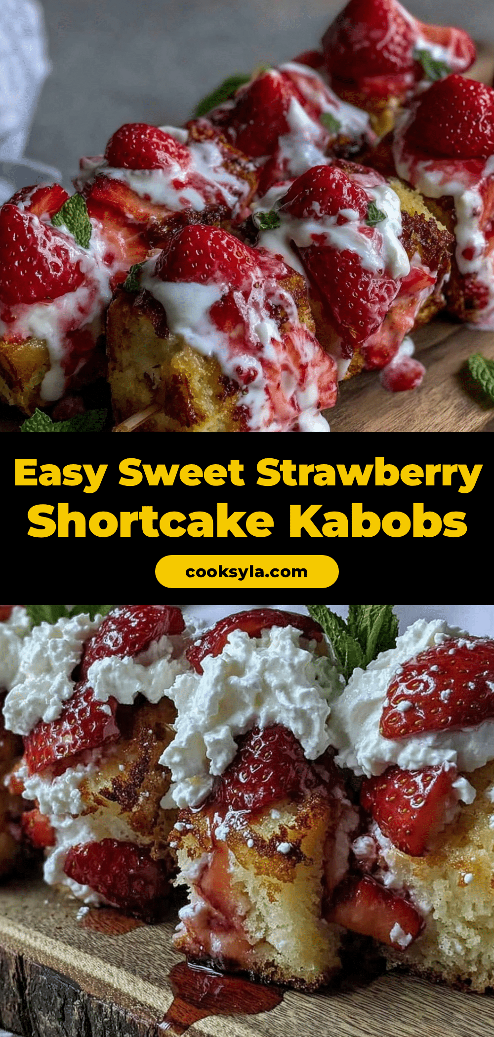 strawberry shortcake kabobs recipe