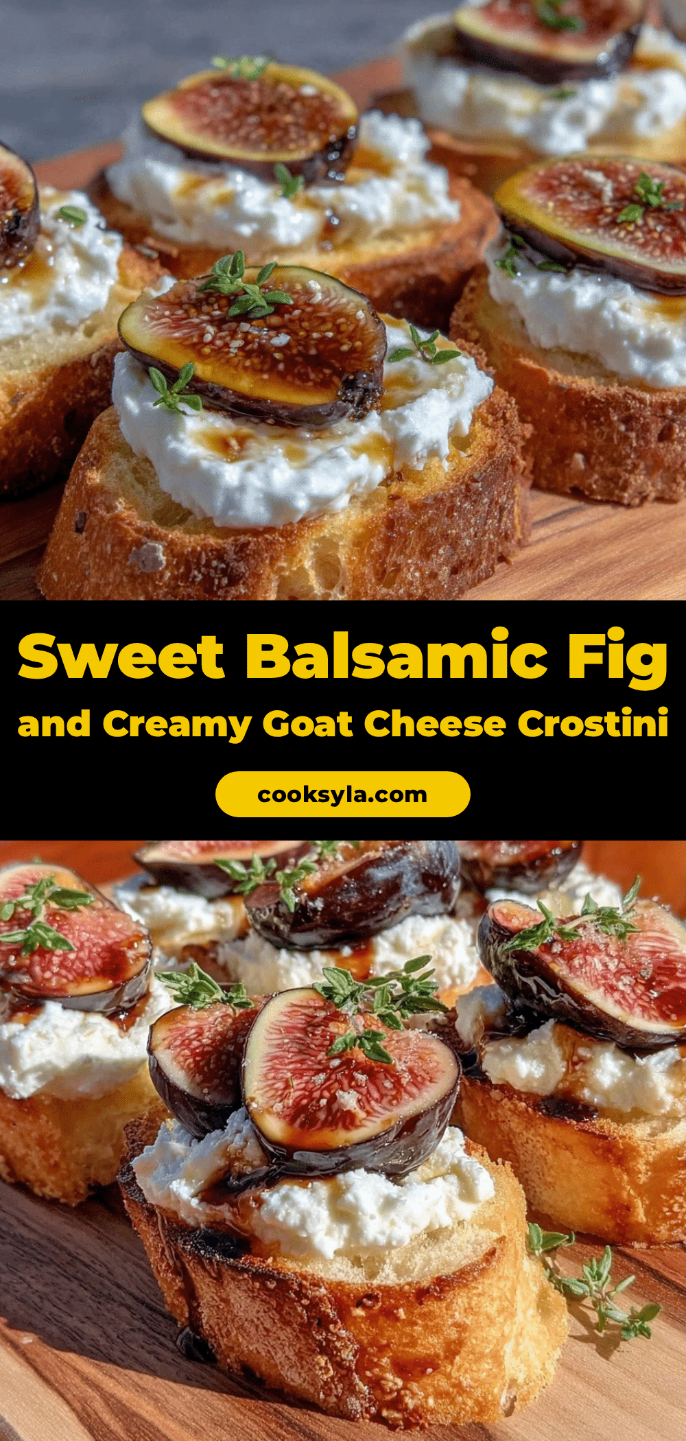 balsamic roasted fig goat cheese crostini recipe