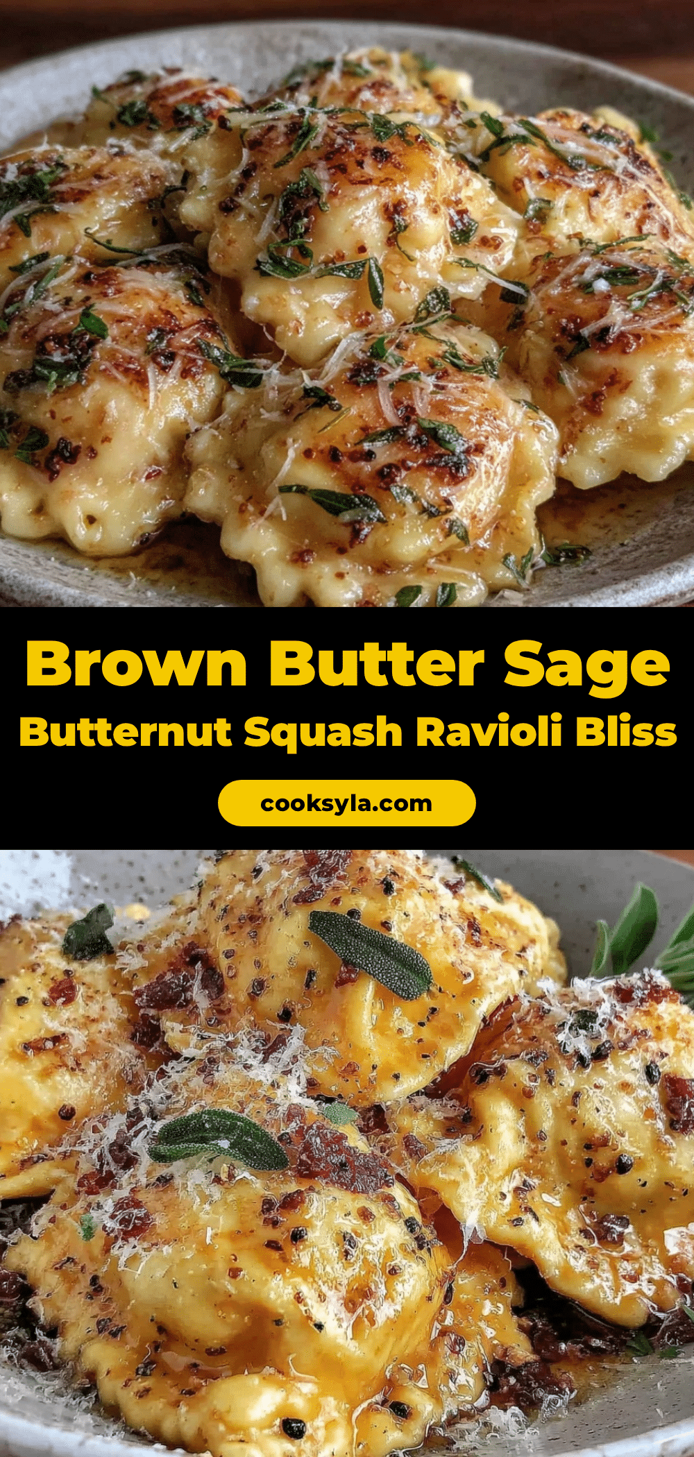 brown butter sage butternut squash ravioli recipe
