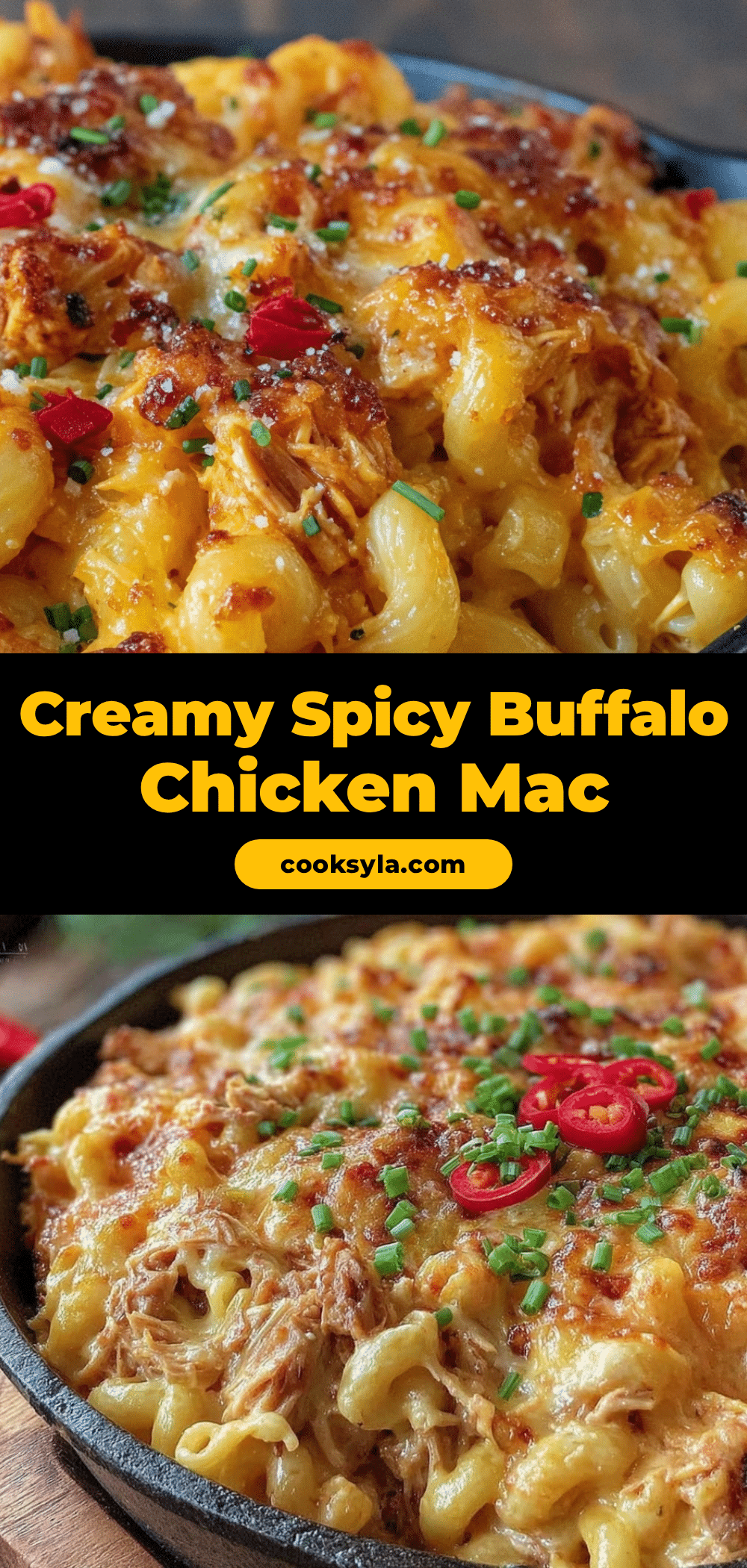 Buffalo chicken mac and cheese recipe