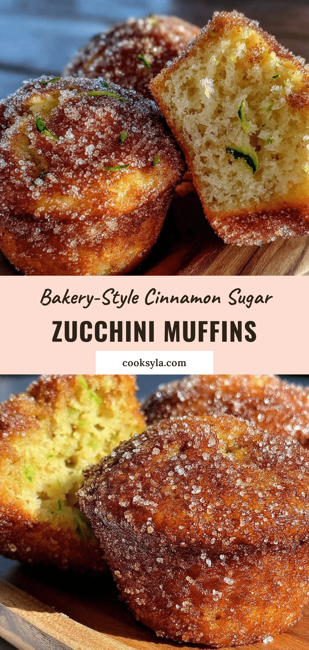 cinnamon sugar zucchini muffins recipe