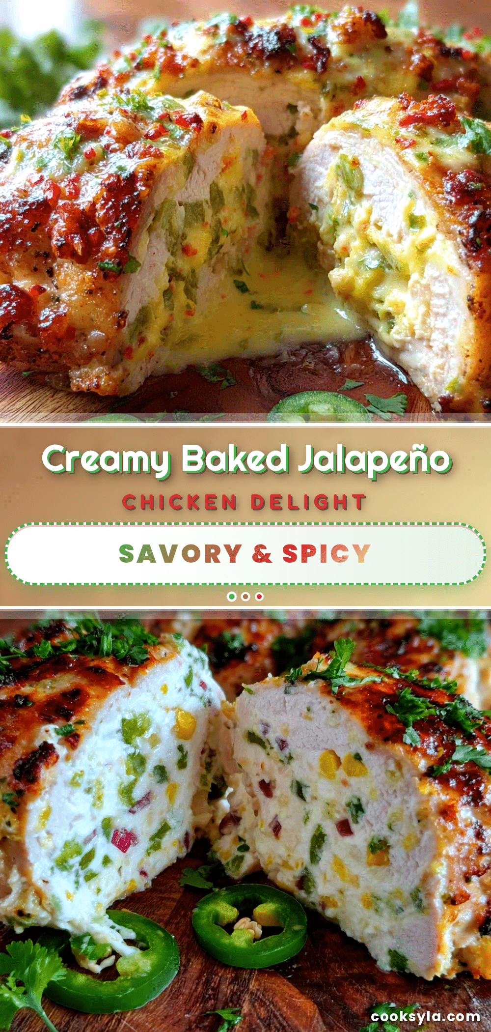 creamy baked jalapeño chicken recipe