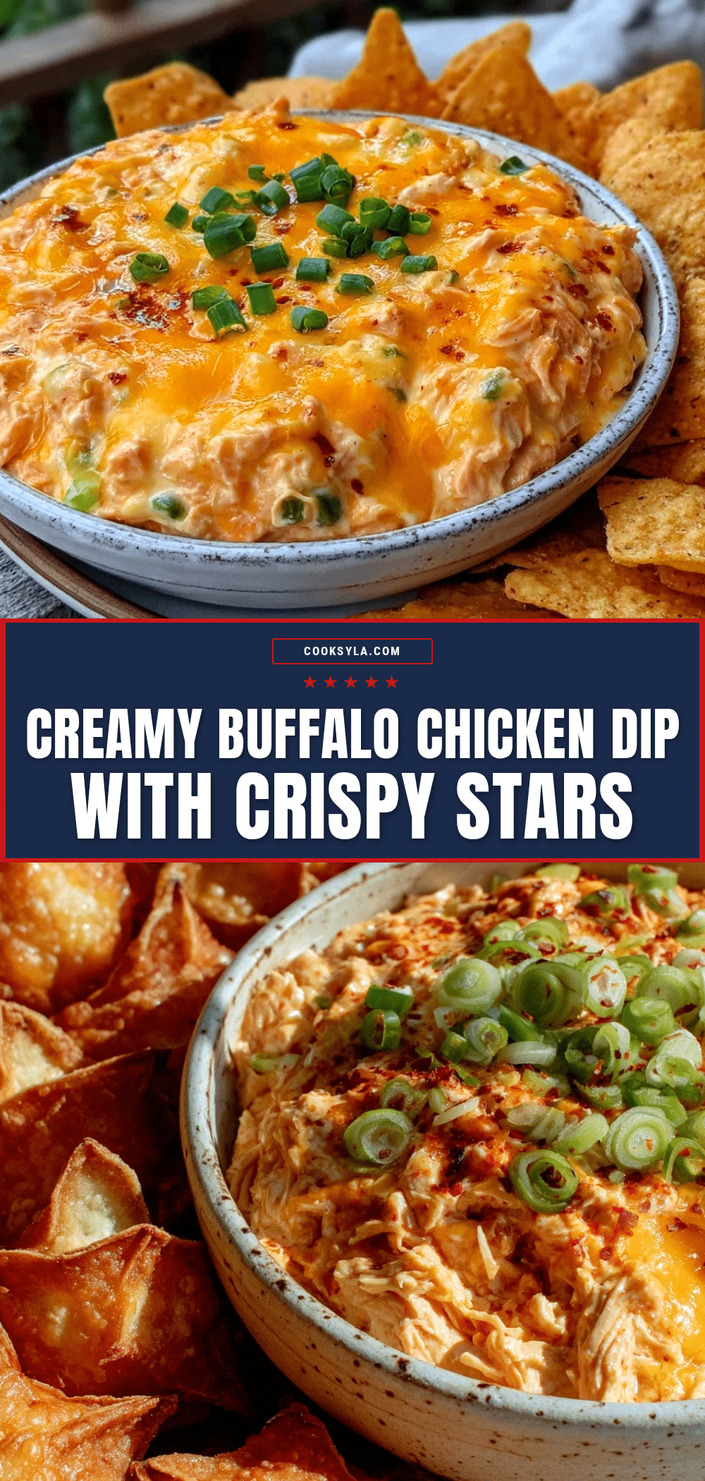 creamy buffalo chicken dip recipe