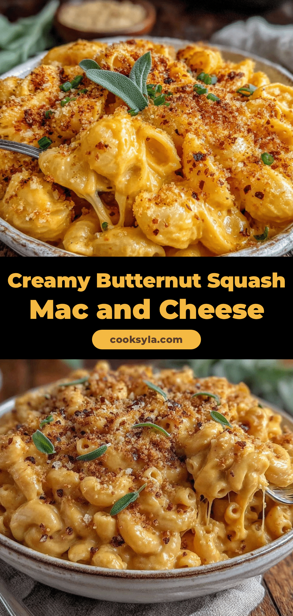 creamy butternut squash mac and cheese recipe