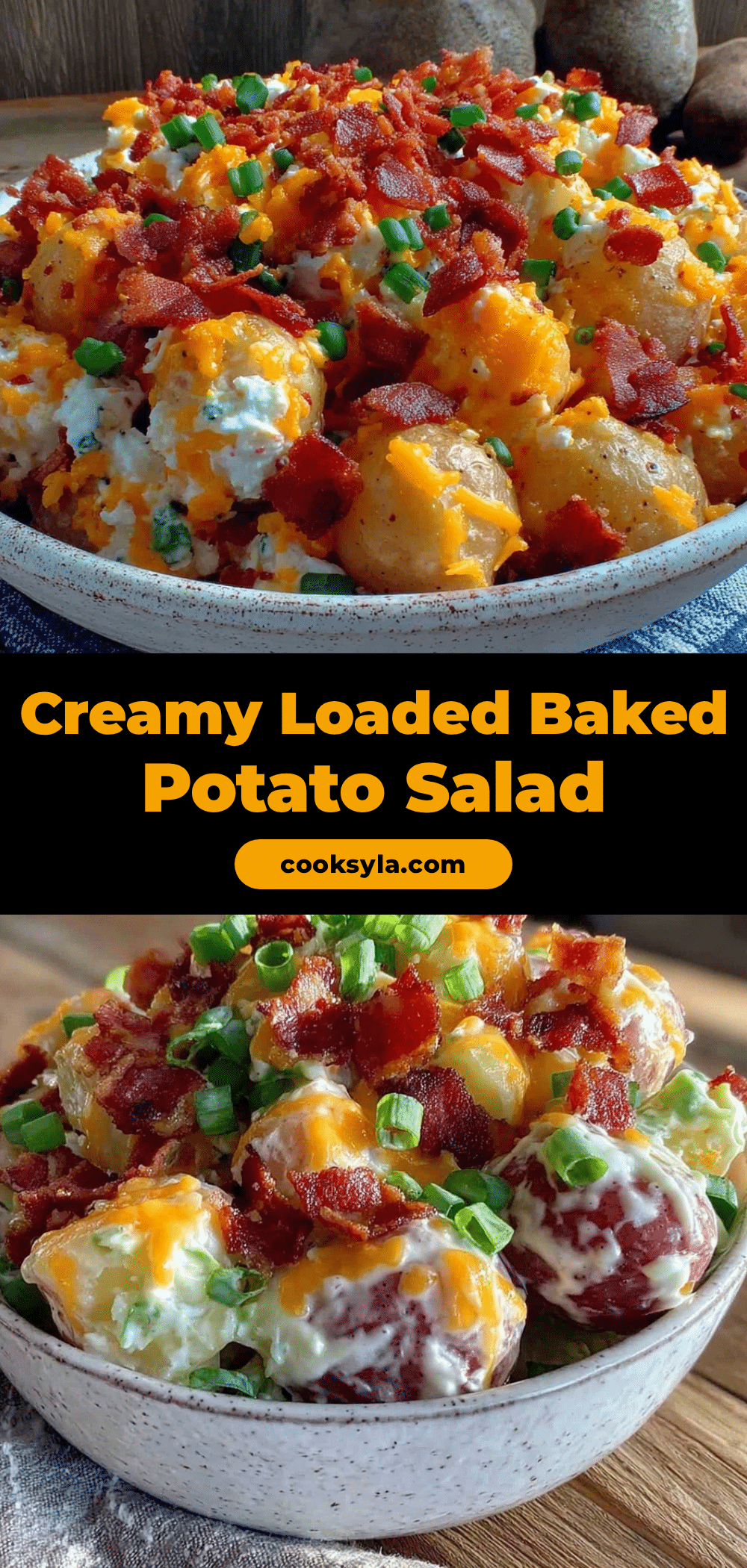 creamy loaded baked potato salad recipe