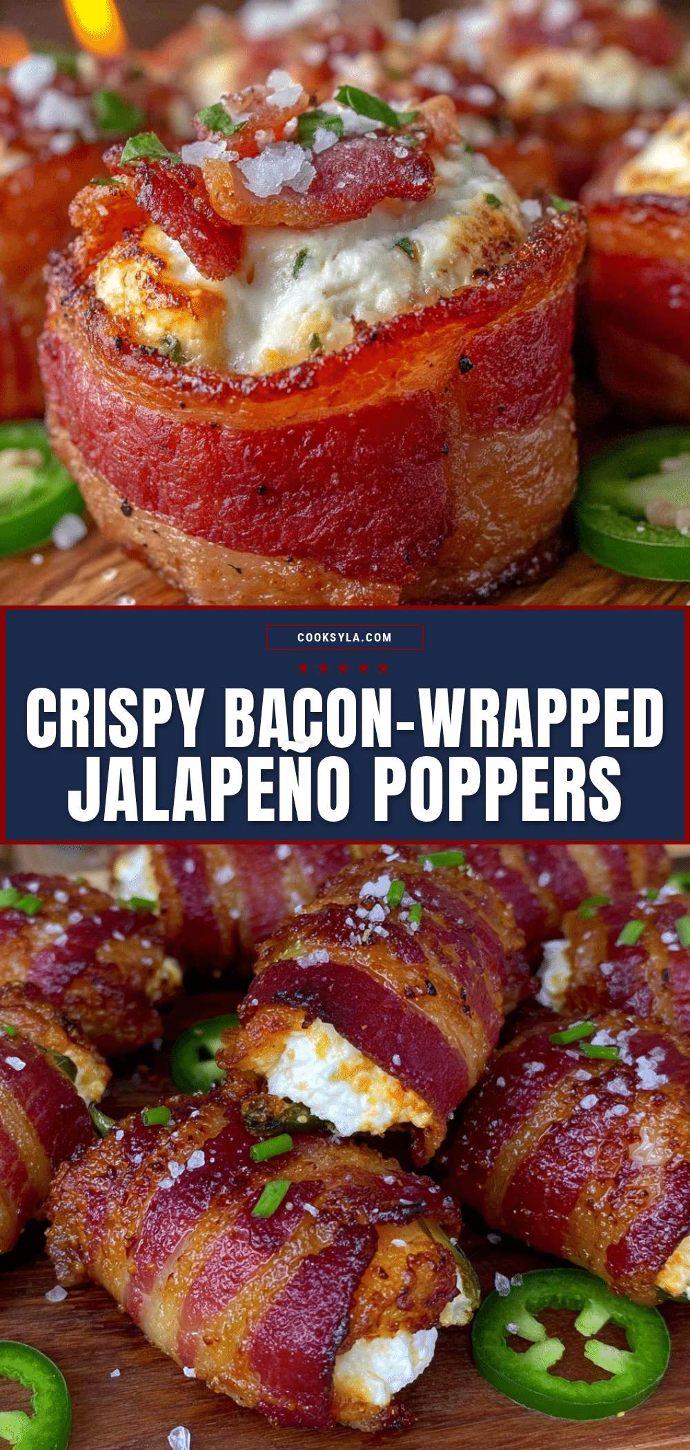crispy bacon-wrapped jalapeño poppers recipe