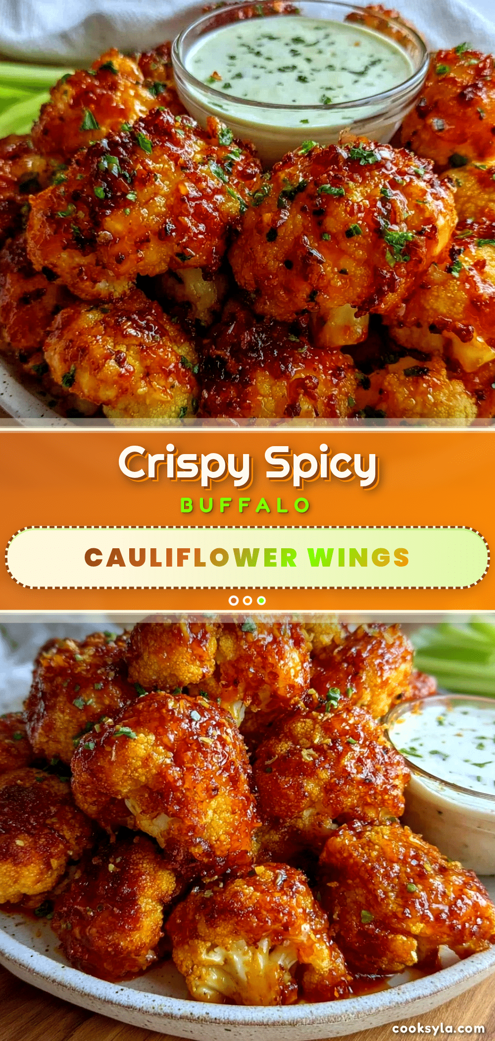 crispy buffalo cauliflower wings recipe