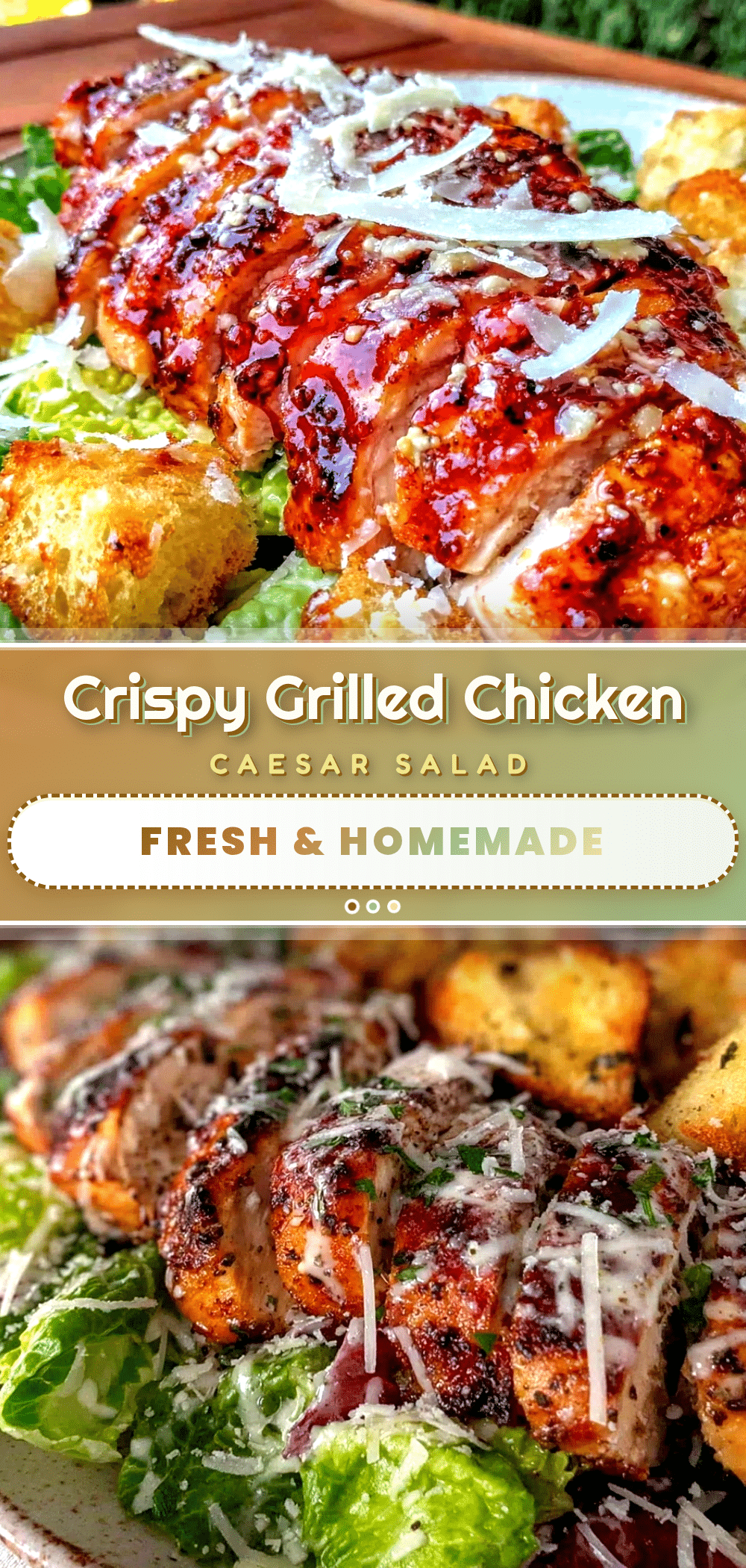 crispy grilled chicken caesar salad recipe