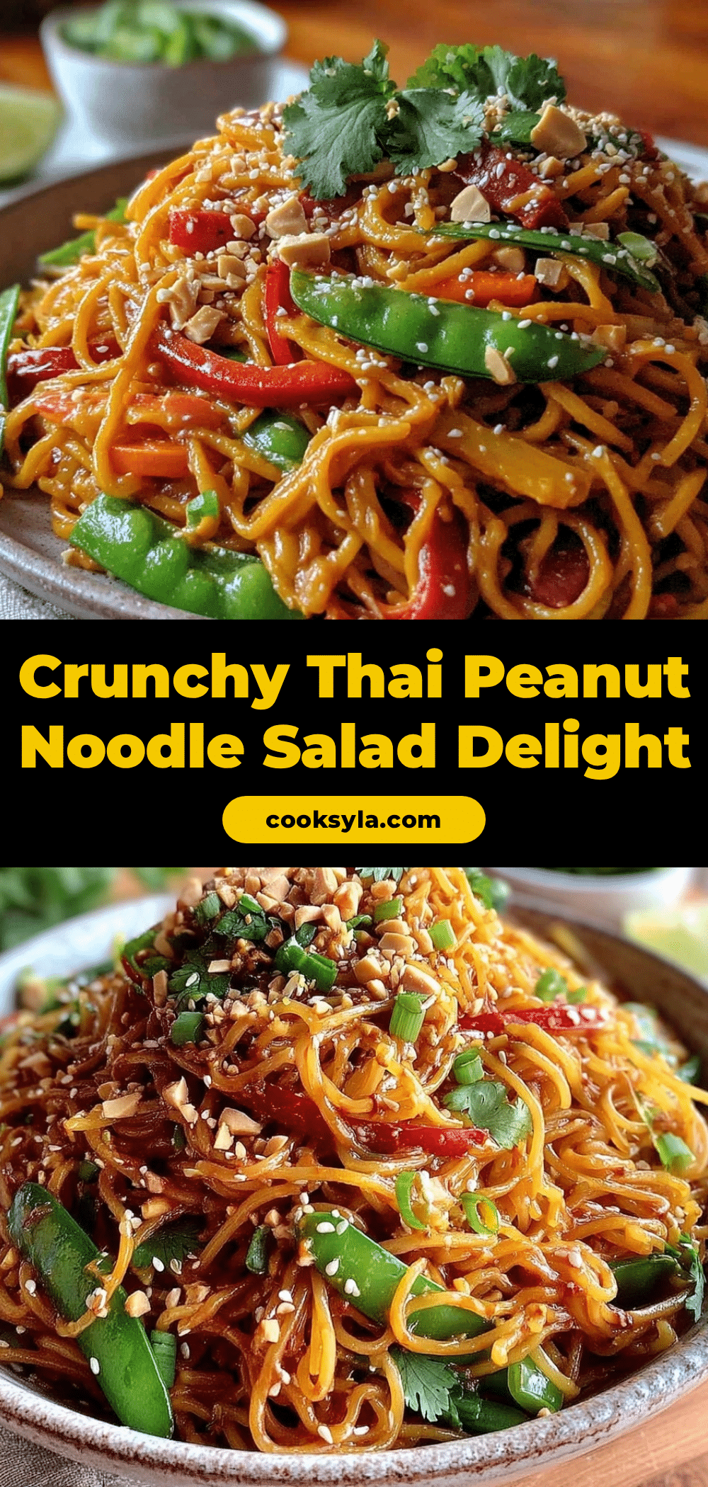 crispy thai peanut noodle salad recipe