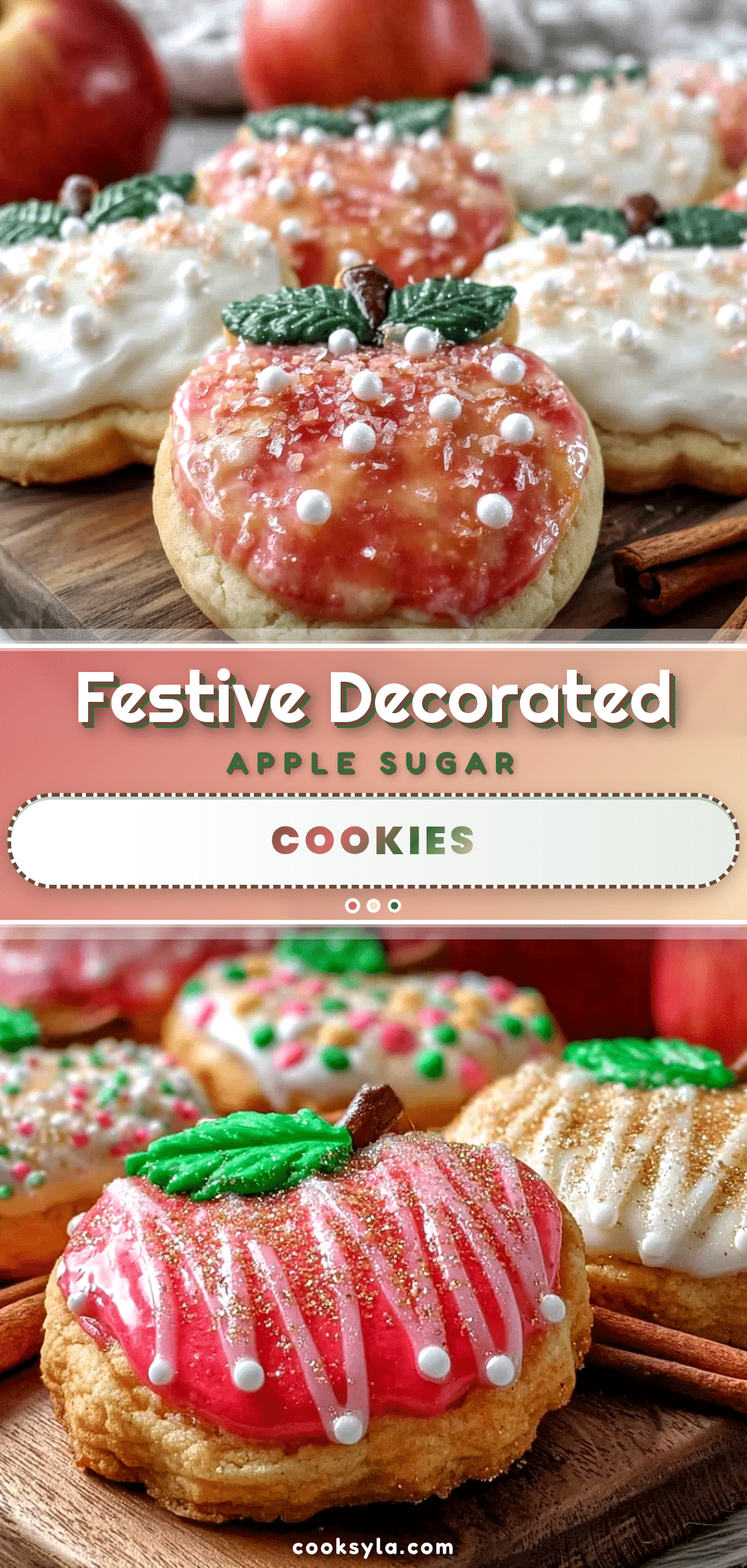 decorated apple sugar cookies with royal icing recipe