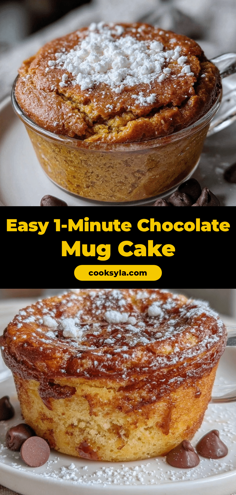 easy 1-minute chocolate mug cake recipe recipe