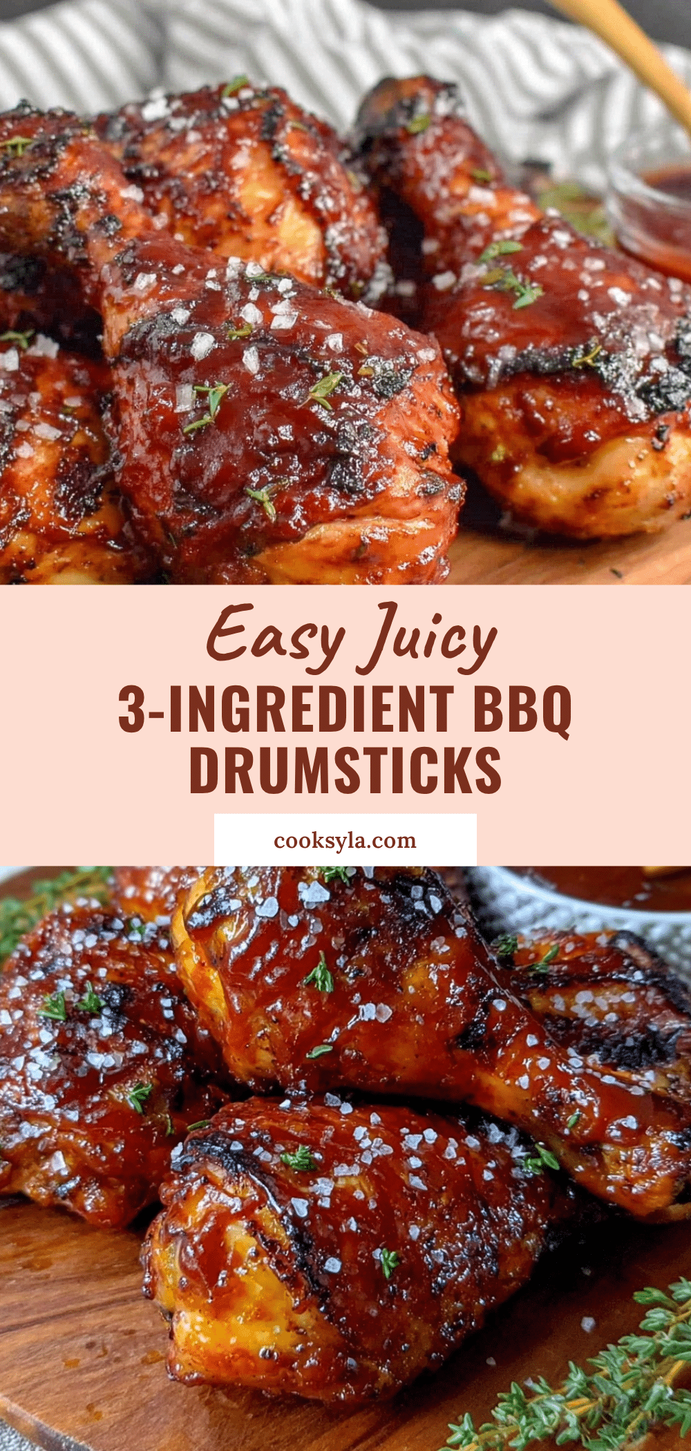 easy 3-ingredient BBQ chicken drumsticks recipe