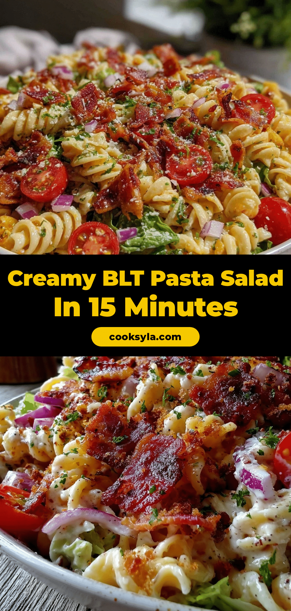 easy blt pasta salad recipe